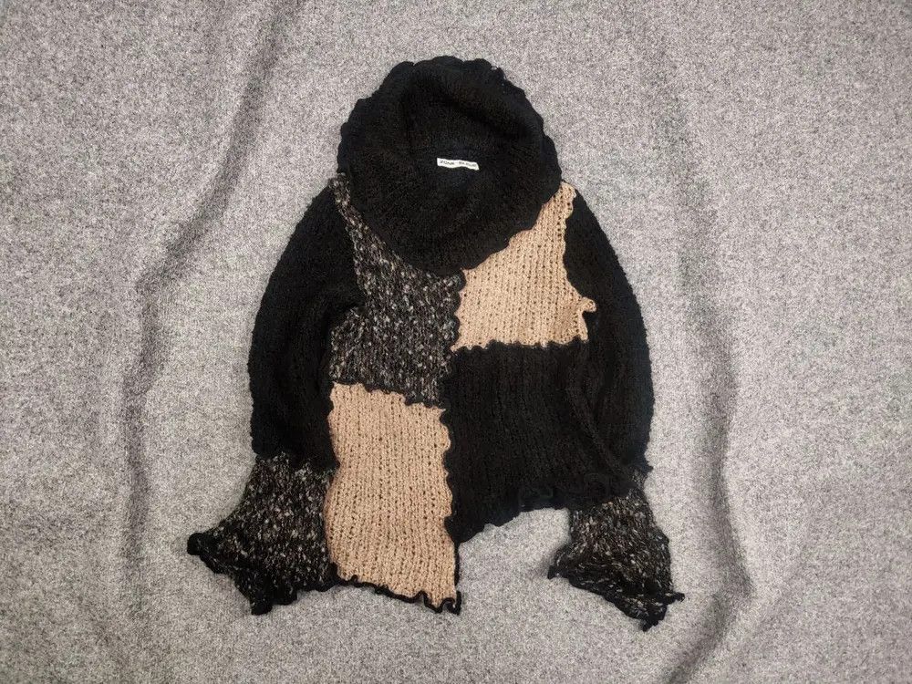 Hysteric Glamour VTG Avant Garde Hysteric Glamour Style patchwork Sweater Y2K Size US S / EU 44-46 / 1 - 1 Thumbnail