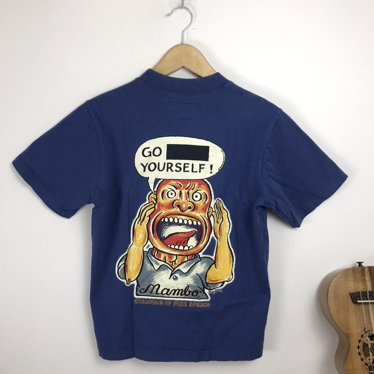 Mambo × Vintage Vintage Rare 90s Mambo Go **** Yourself Tshirt Size US S / EU 44-46 / 1 - 1 Thumbnail
