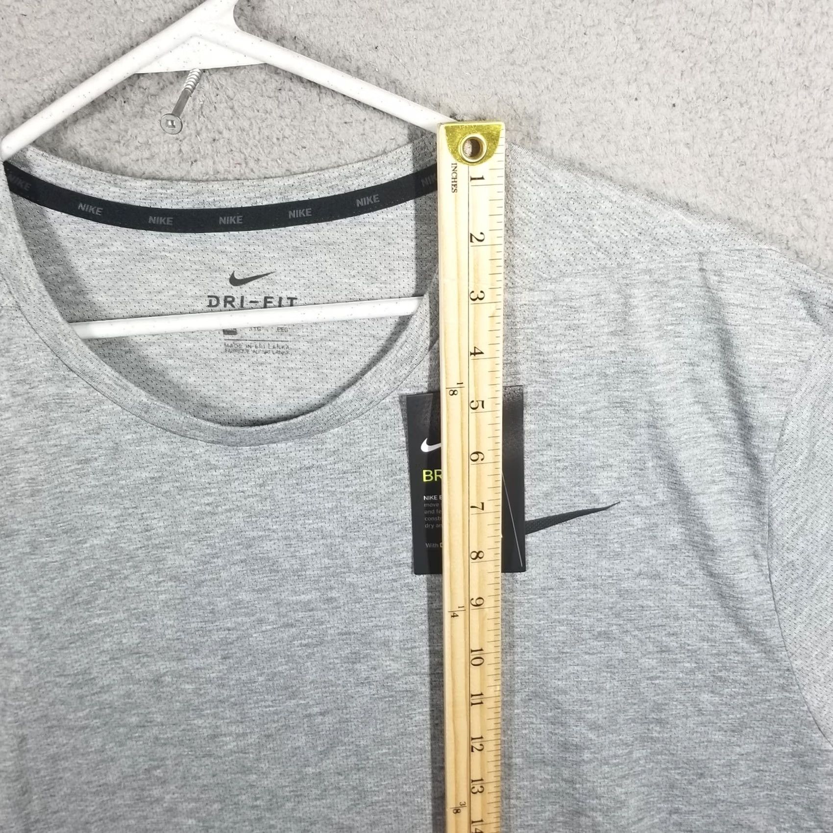 Nike Nike Dri-FIT Short Sleeve Tee Men XXL Gray Training Shirt Size US XXL / EU 58 / 5 - 4 Thumbnail