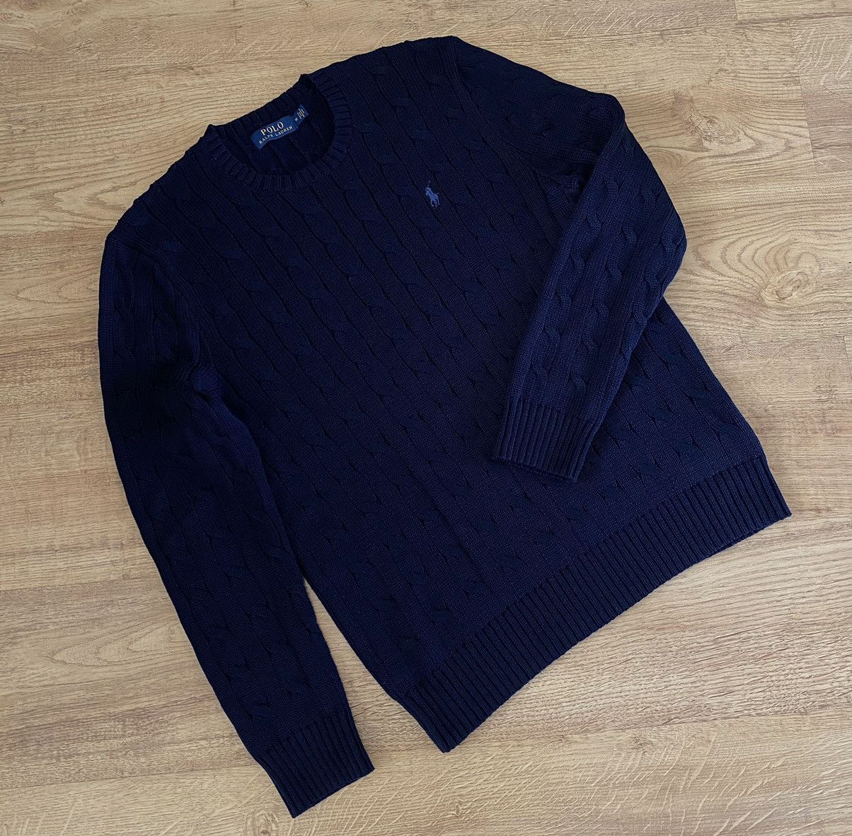 Polo Ralph Lauren Polo Ralph Lauren Cable Knit Sweater x Luxury x Old Money Size US M / EU 48-50 / 2 - 2 Thumbnail