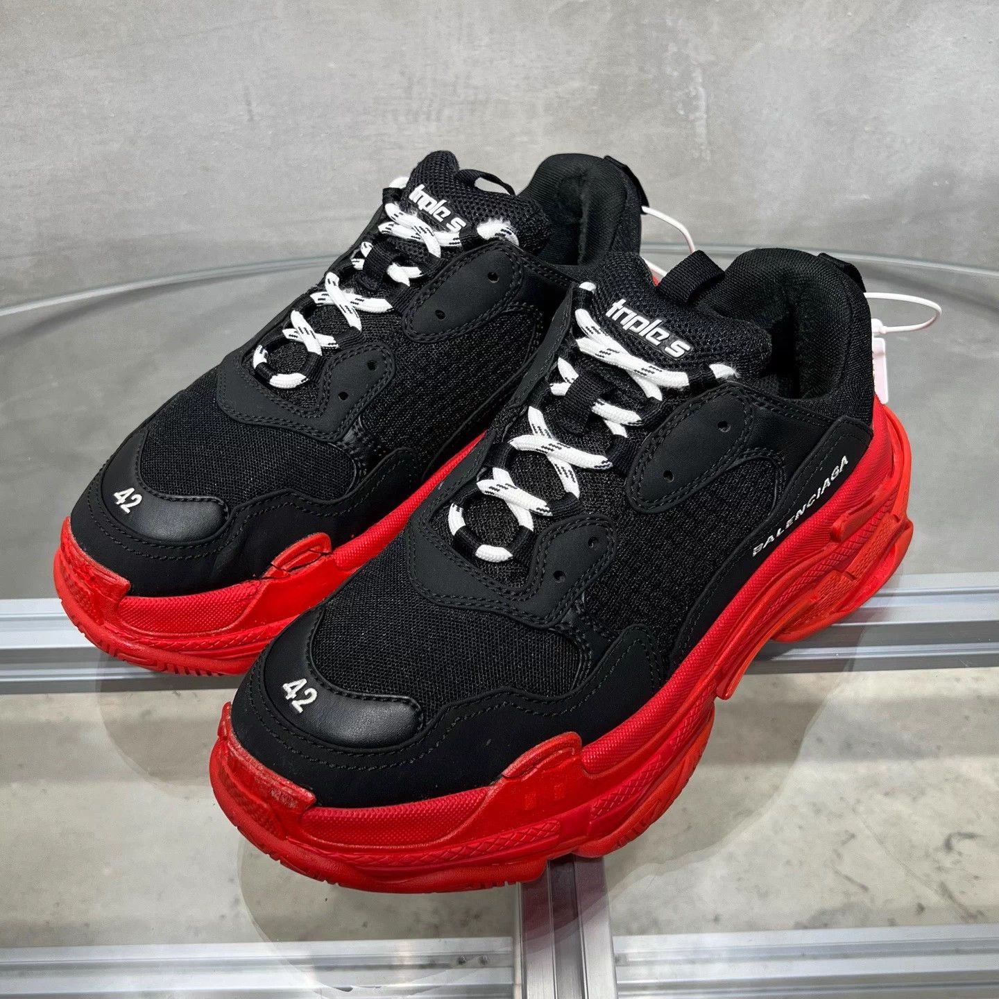 Balenciaga Balenciaga BLCG Triple Black Red 42 Size US 9 / EU 42 - 2 Thumbnail