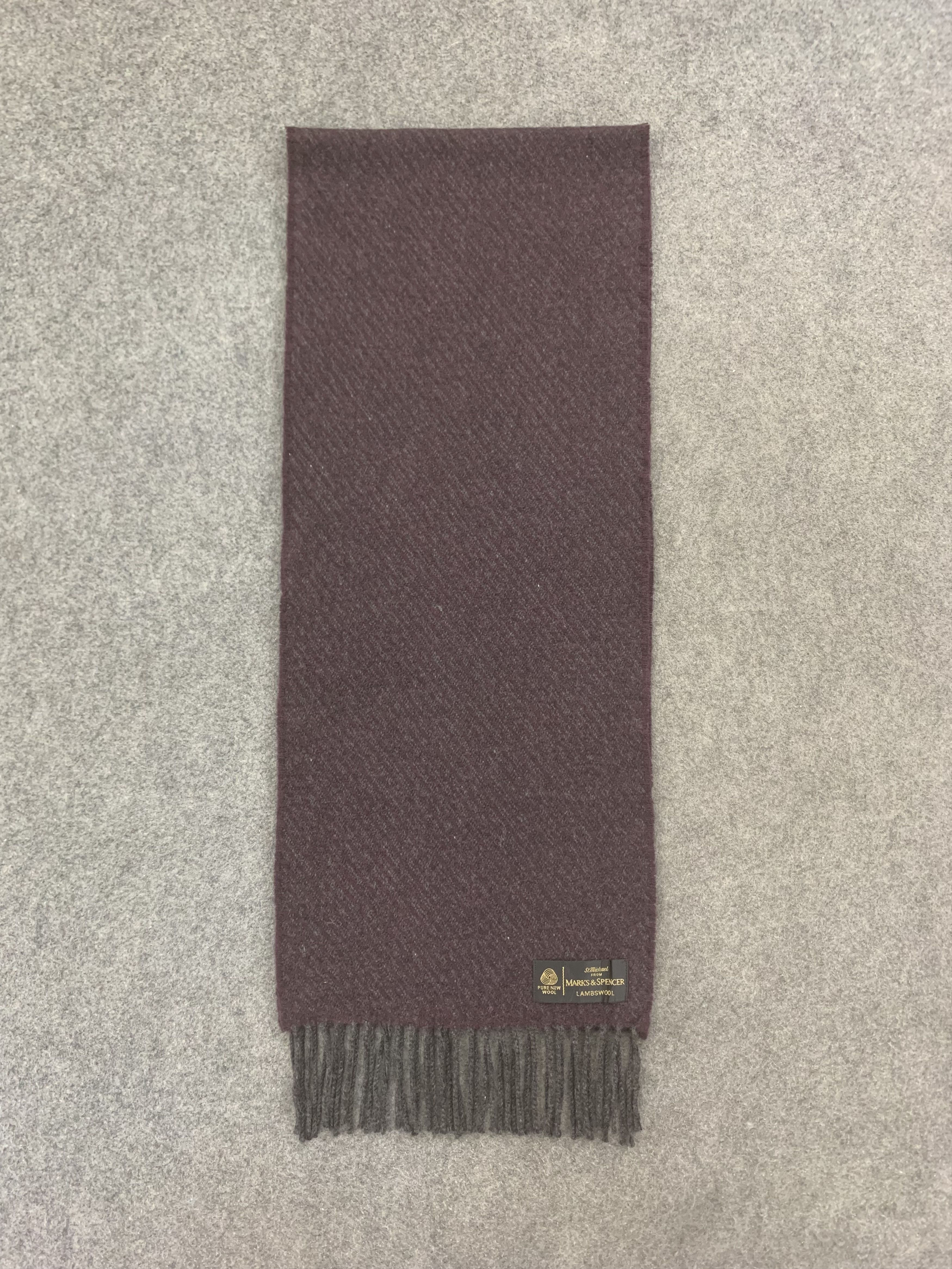 Vintage Marks & Spencer Scarf Wool Muffler Neck Wrap BL9245 Size ONE SIZE - 2 Thumbnail