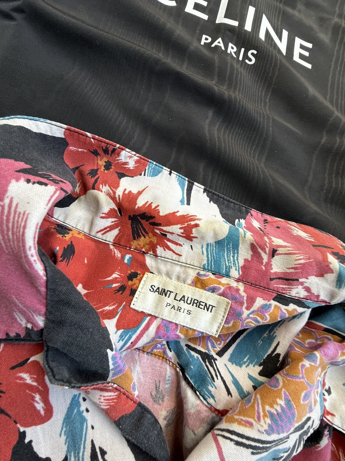 Saint Laurent Paris SS21 Saint Laurent Beckham Hawaiian shirt sample grail palm Size US S / EU 44-46 / 1 - 23 Thumbnail