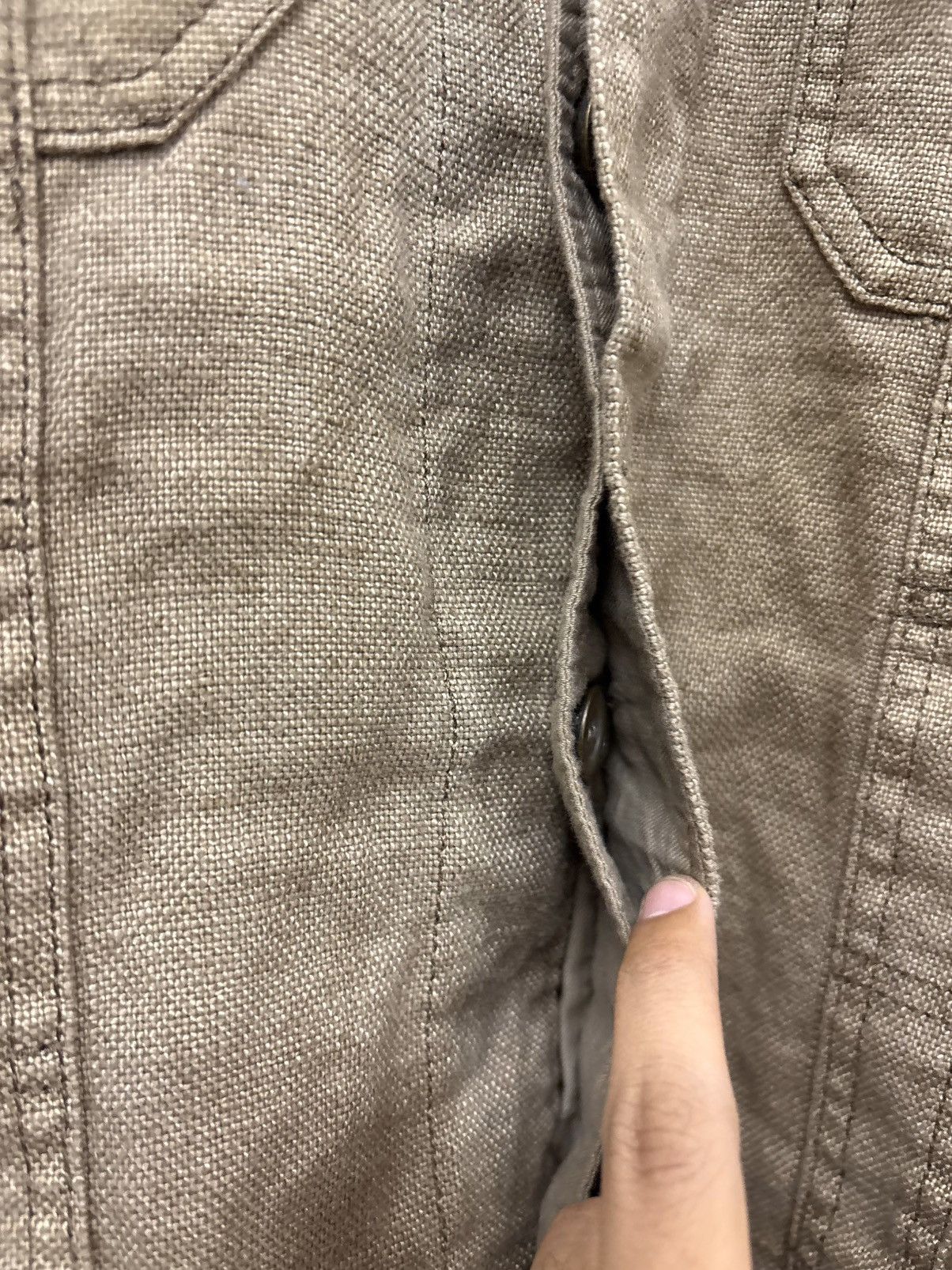 If Six Was Nine Royal Flush Linen Jacket Distressed Trucker Size US M / EU 48-50 / 2 - 8 Thumbnail