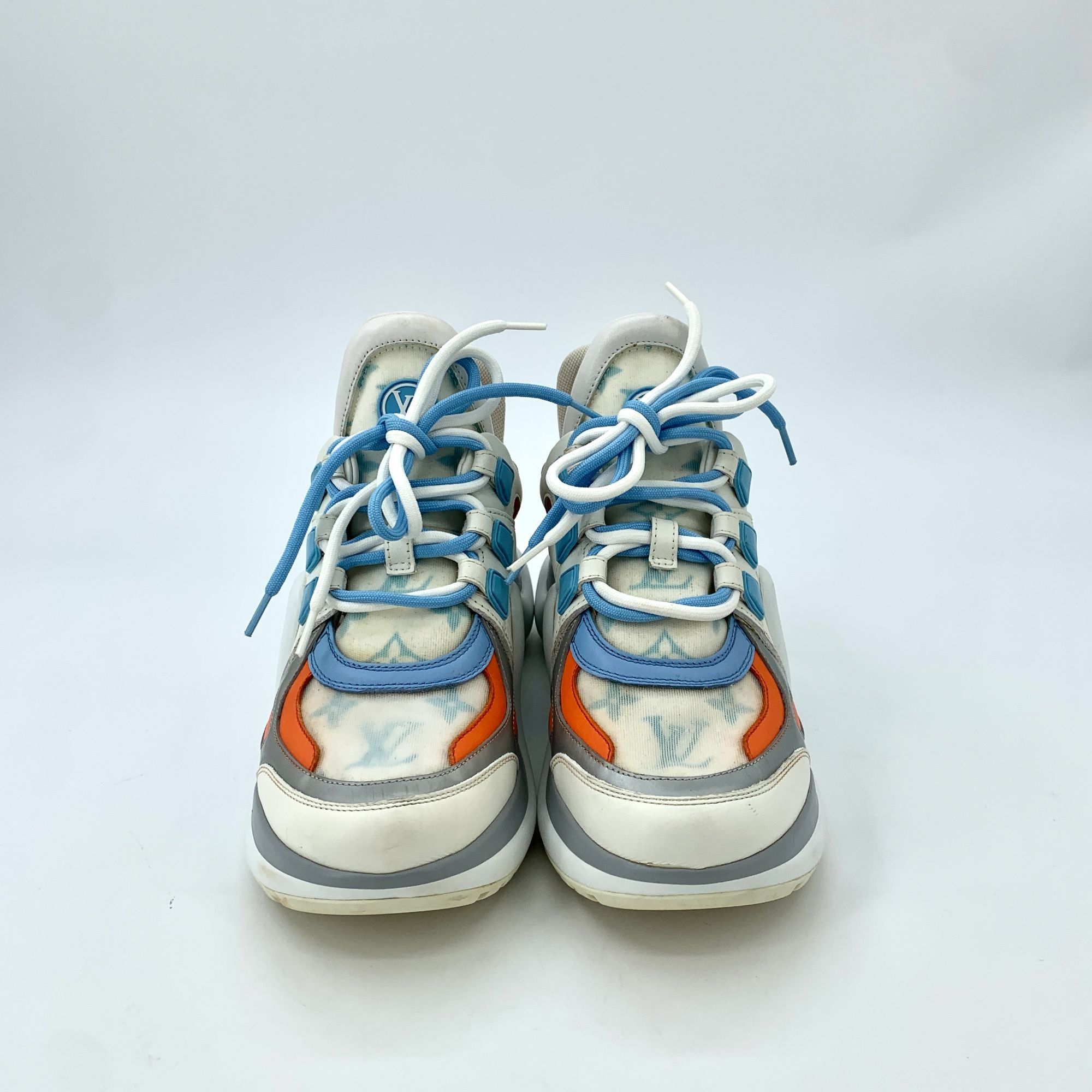 Louis Vuitton Louis Vuitton Archlight Sneakers Womens White Blue Orange Le Size US 6 / IT 36 - 3 Thumbnail