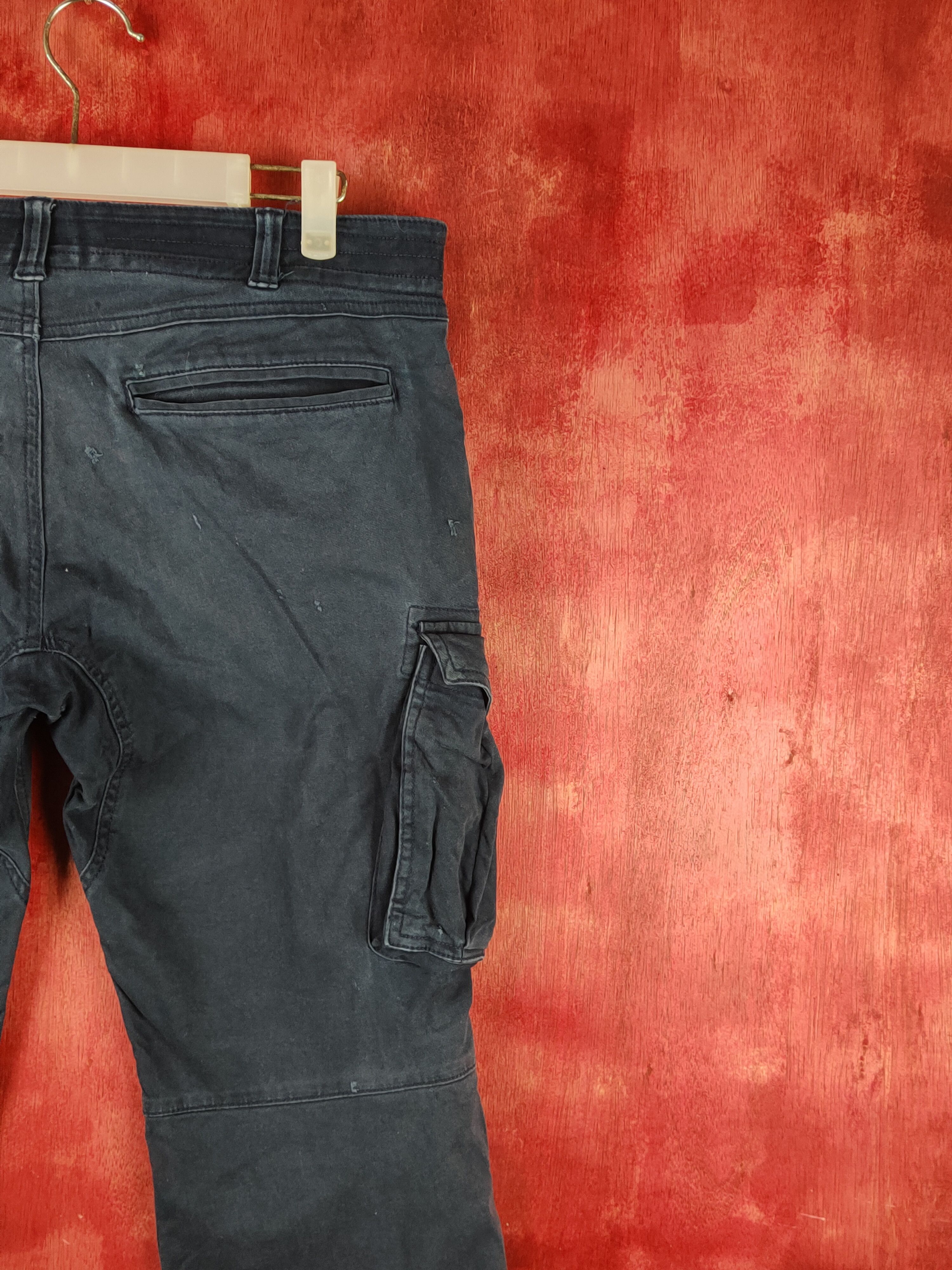 Japanese Brand Geride Dark Blue Multipocket Tactical Cargo Pants #S2152 Size US 34 / EU 50 - 11 Thumbnail