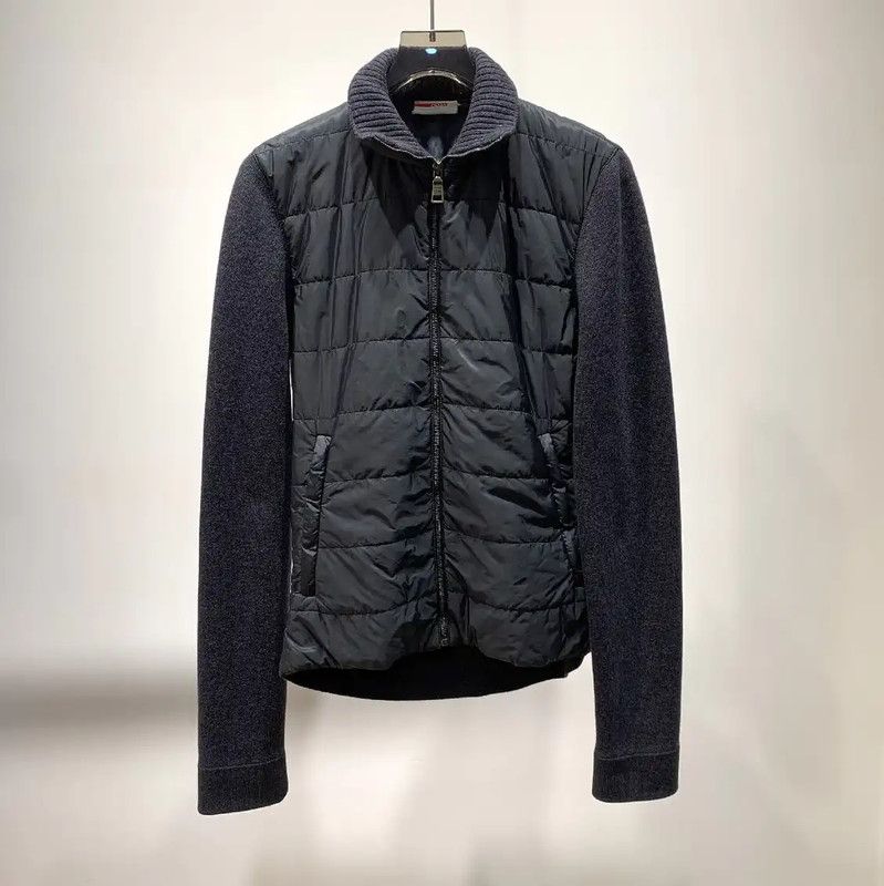 Prada Prada Men's Black Nylon Down Jacket Size US M / EU 48-50 / 2 - 1 Thumbnail
