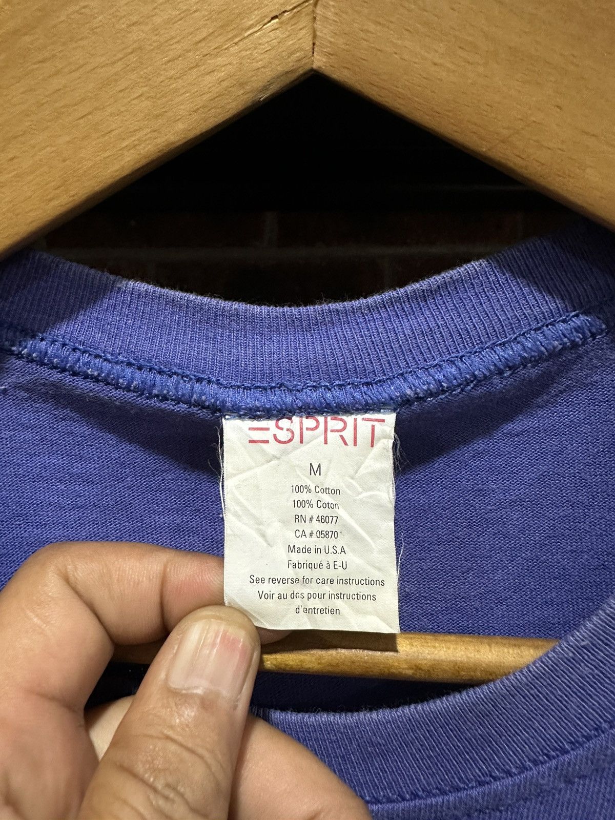 Esprit × Vintage Vintage Esprit Art Flower Single Stitch Tee Size US M / EU 48-50 / 2 - 5 Thumbnail