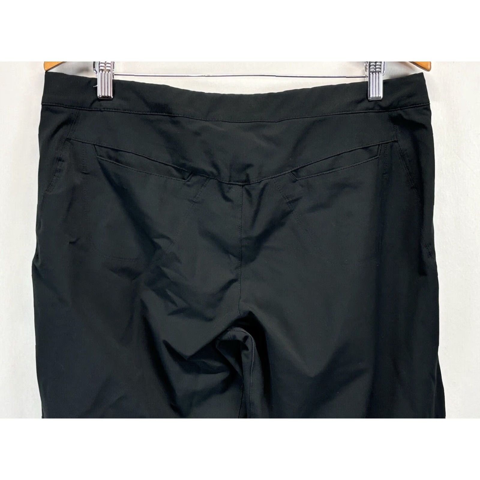 Nike Nike Fitdry Belted Pants Sz Large 12 14 Women’s Black Zipper Pockets Ankles Y2K Size 36" / US 14 / IT 50 - 4 Thumbnail