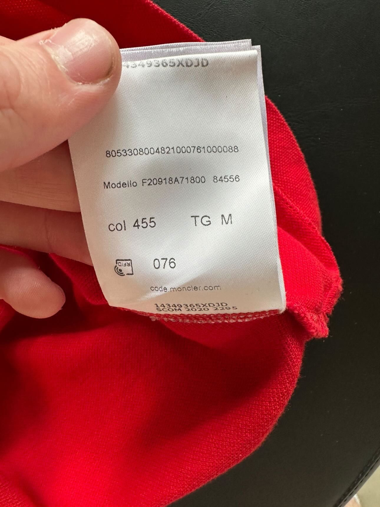 Moncler Moncler maglia polo red logo Size US S / EU 44-46 / 1 - 7 Thumbnail