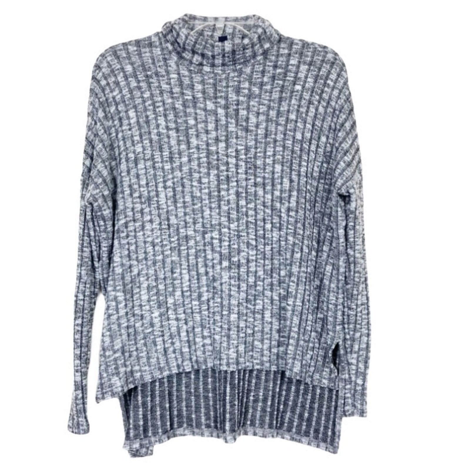 American Eagle Outfitters American Eagle Gray Ribbed Turtleneck Sweater Sz S Size US S / EU 44-46 / 1 - 1 Thumbnail