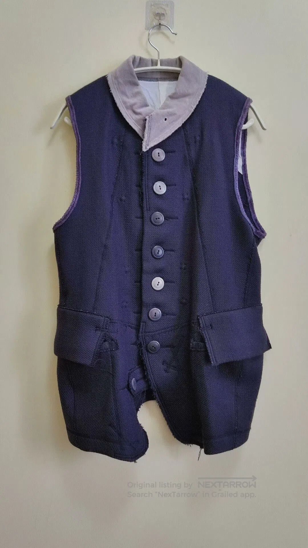 Takahiromiyashita The Soloist. The Soloist Deconstructed Wool Silk Coat. Size US S / EU 44-46 / 1 - 3 Thumbnail
