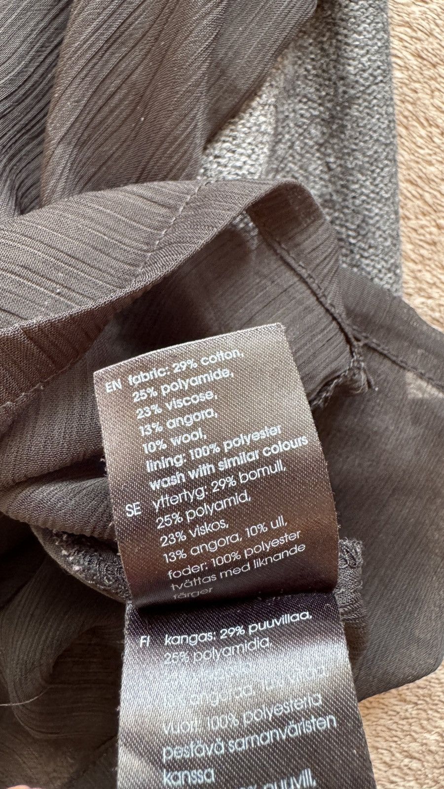 Japanese Brand Archive Yohji Yamamoto CDG LGB Style Angora Mesh LongSleeve Size US XS / EU 42 / 0 - 5 Thumbnail