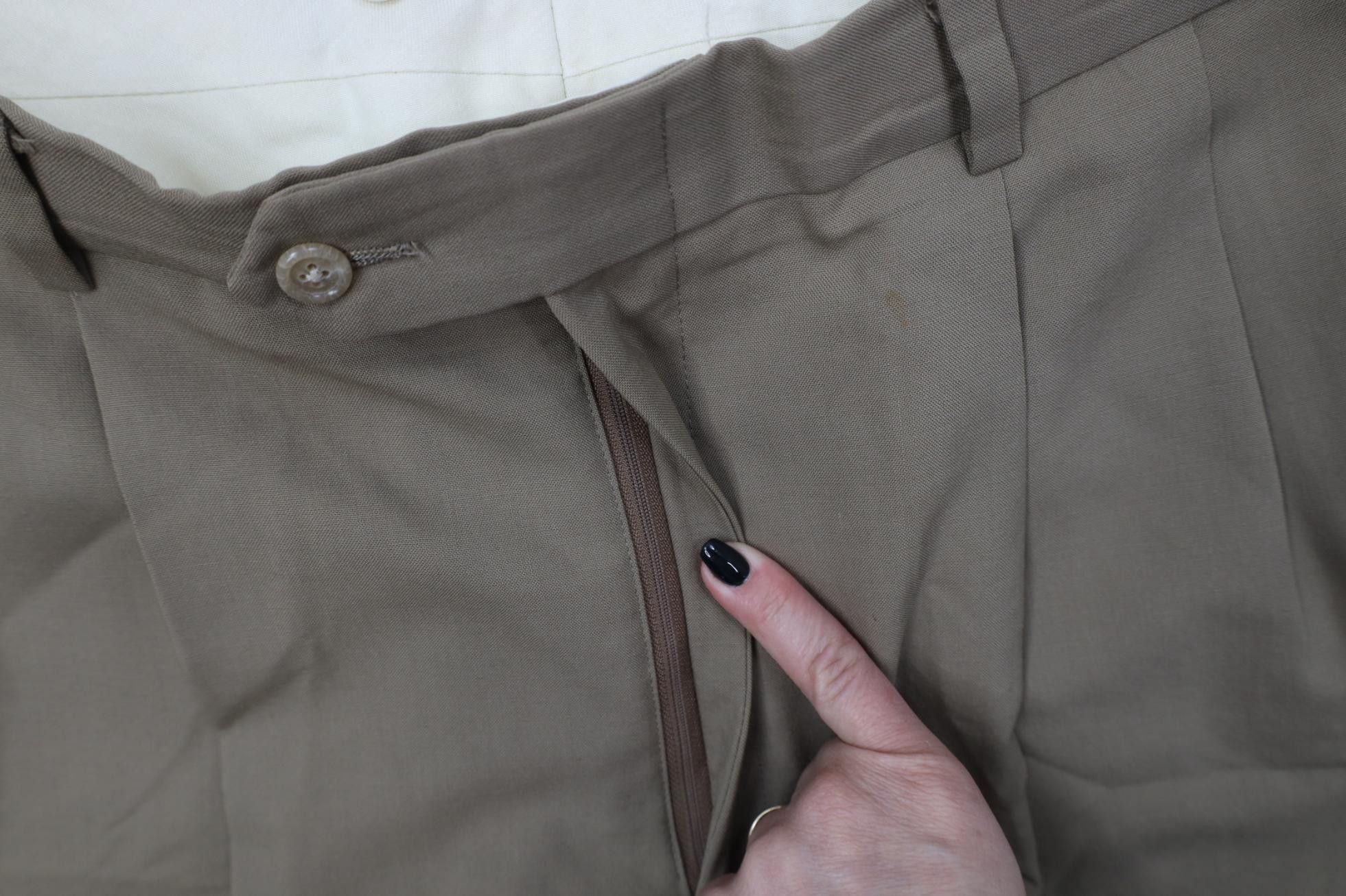 Vintage Vintage 90s Streetwear Gabardine Knit Wide Leg Chino Pants Size US 34 / EU 50 - 8 Thumbnail