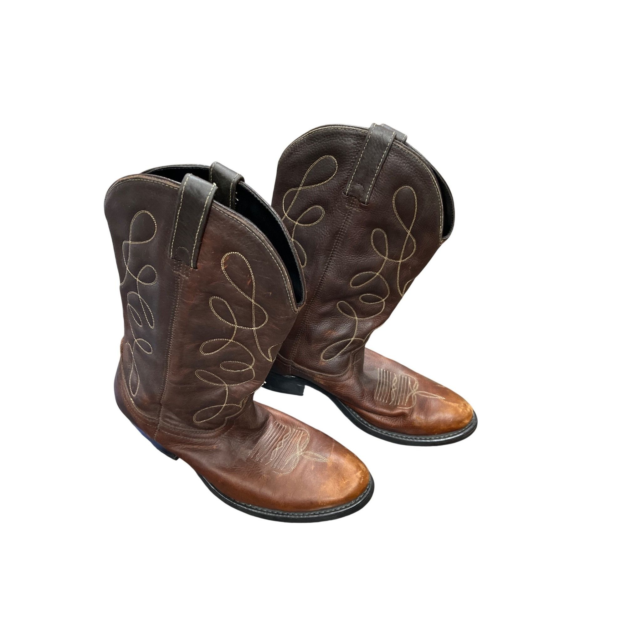 Dan Post Dan Post mens brown leather embroided cowboy western boots s Size US 11.5 / EU 44-45 - 4 Thumbnail
