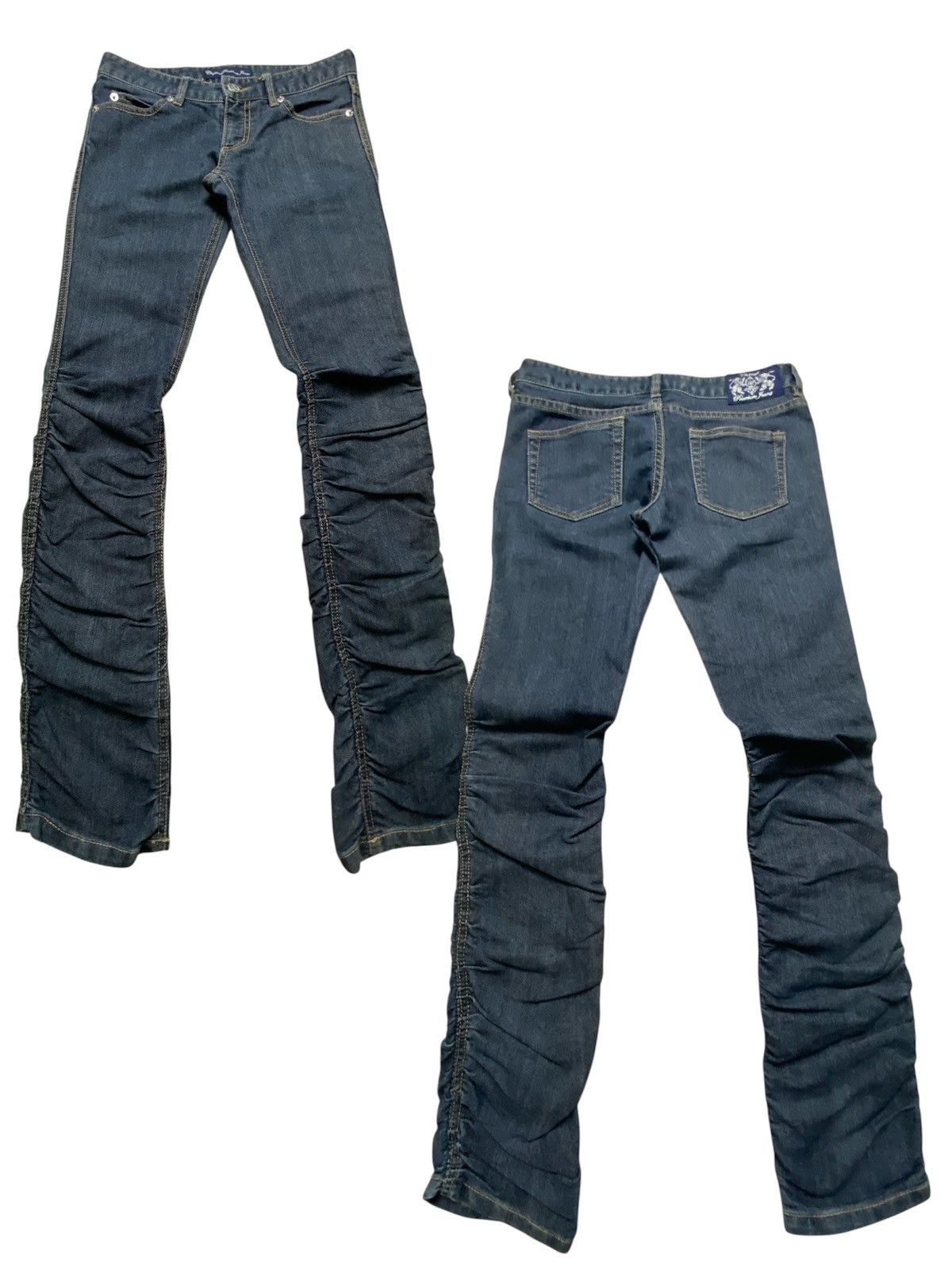 Japanese Brand Chuccocox Premium Wrinkle Skinny Jeans Size 30" / US 8 / IT 44 - 1 Thumbnail