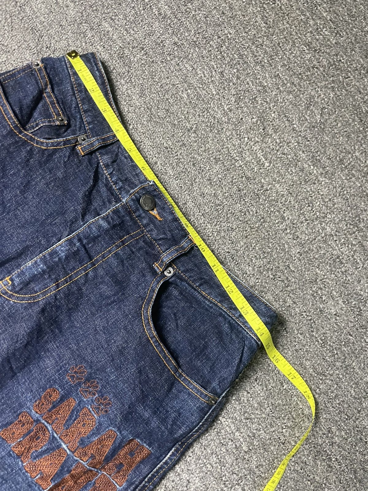 Japanese Brand × Vintage SARAH DENIM Brand Jeans Skirt (83) Size 29" - 6 Thumbnail
