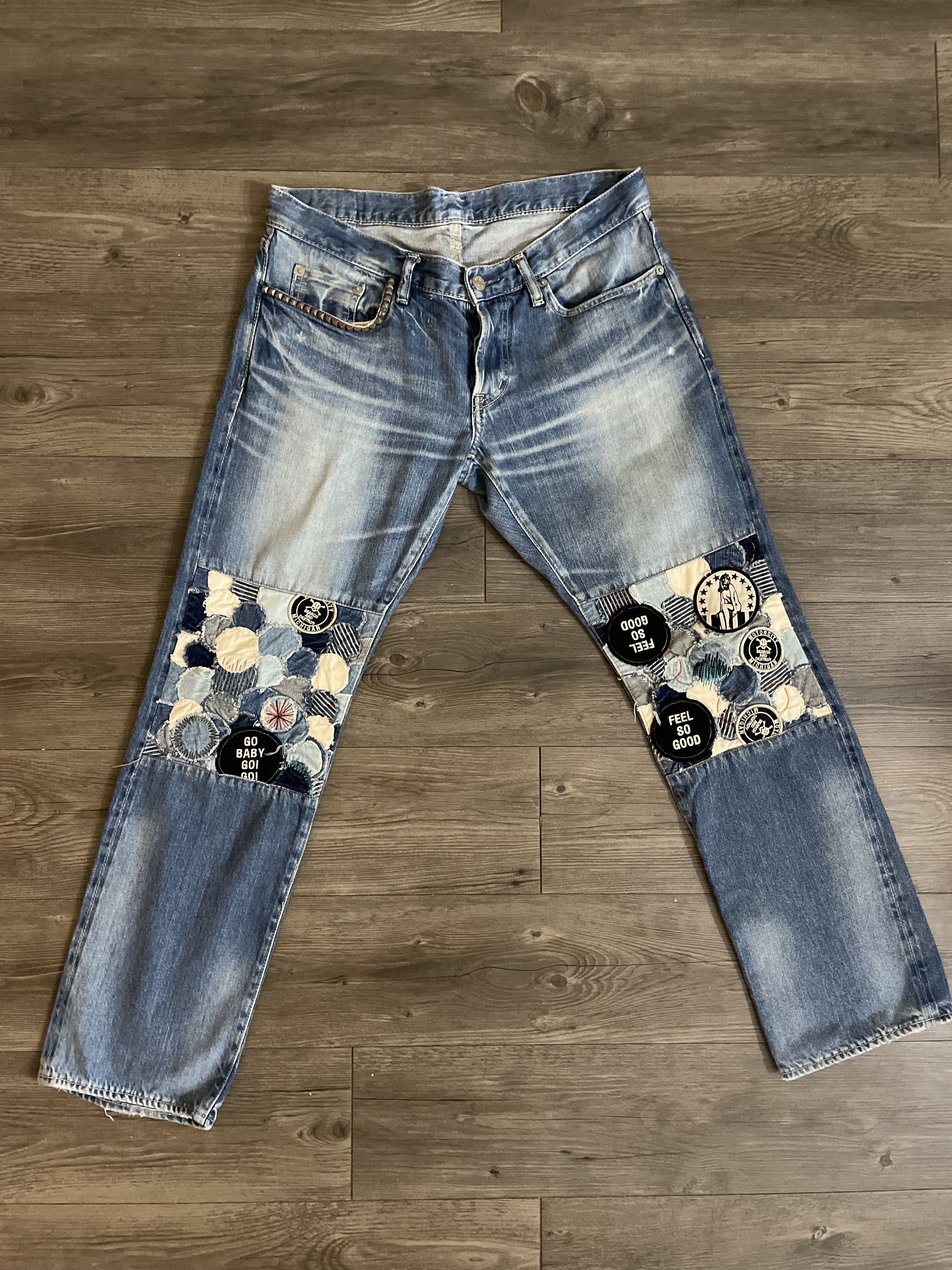 Hysteric Glamour Hysteric Glamour Patchwork Denim Size US 30 / EU 46 - 1 Thumbnail