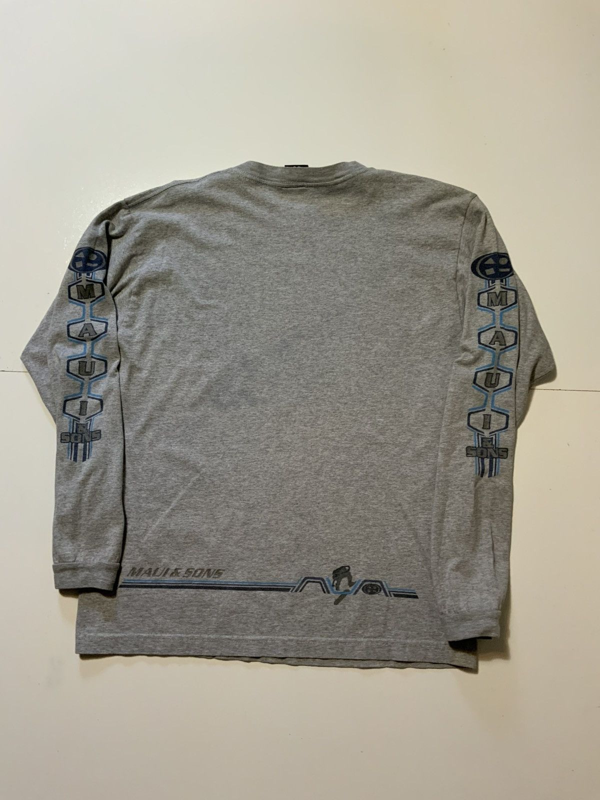 Maui and Sons × Vintage Vintage Y2K 2000 Maui & Sons Skateboarding Skate L/S T-Shirt Size US S / EU 44-46 / 1 - 2 Thumbnail