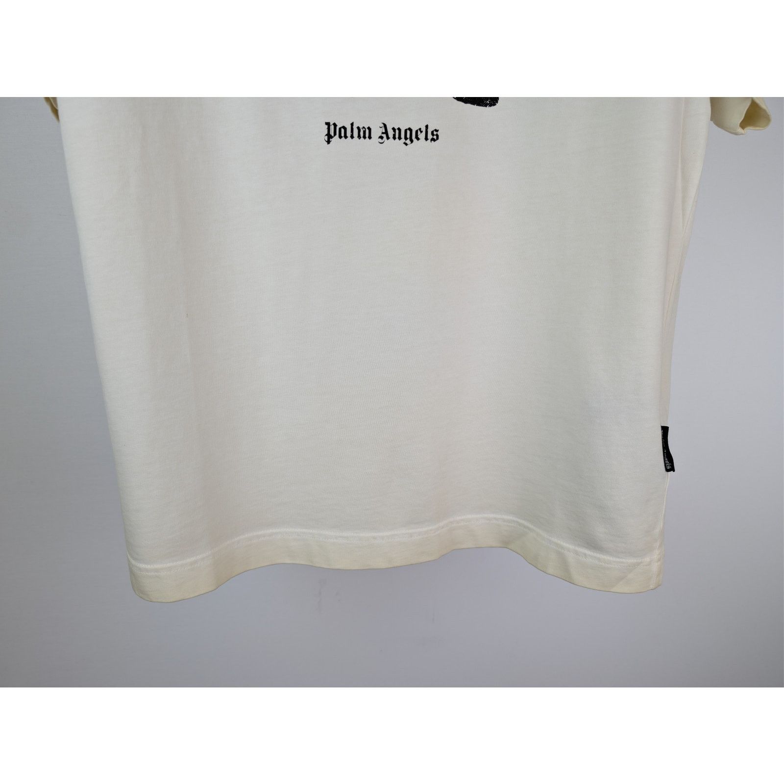 Palm Angels o1rshd1 Double Oversized LA T-Shirt in Off White / Yellow Size US XXL / EU 58 / 5 - 4 Thumbnail