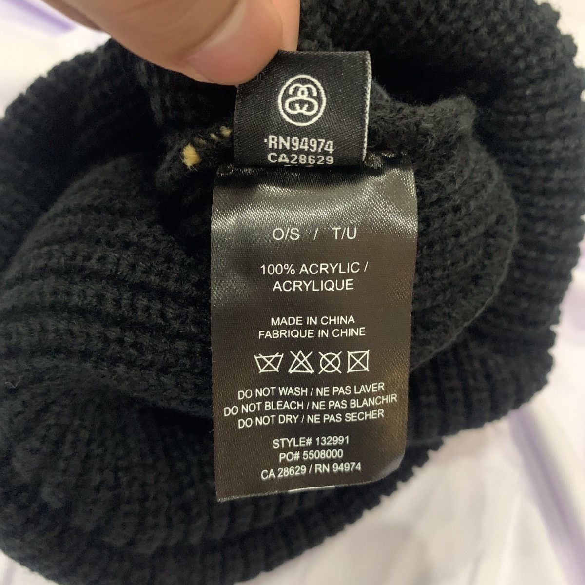 Stussy × Vintage Stussy Striped Cuff Beanie Size ONE SIZE - 4 Thumbnail