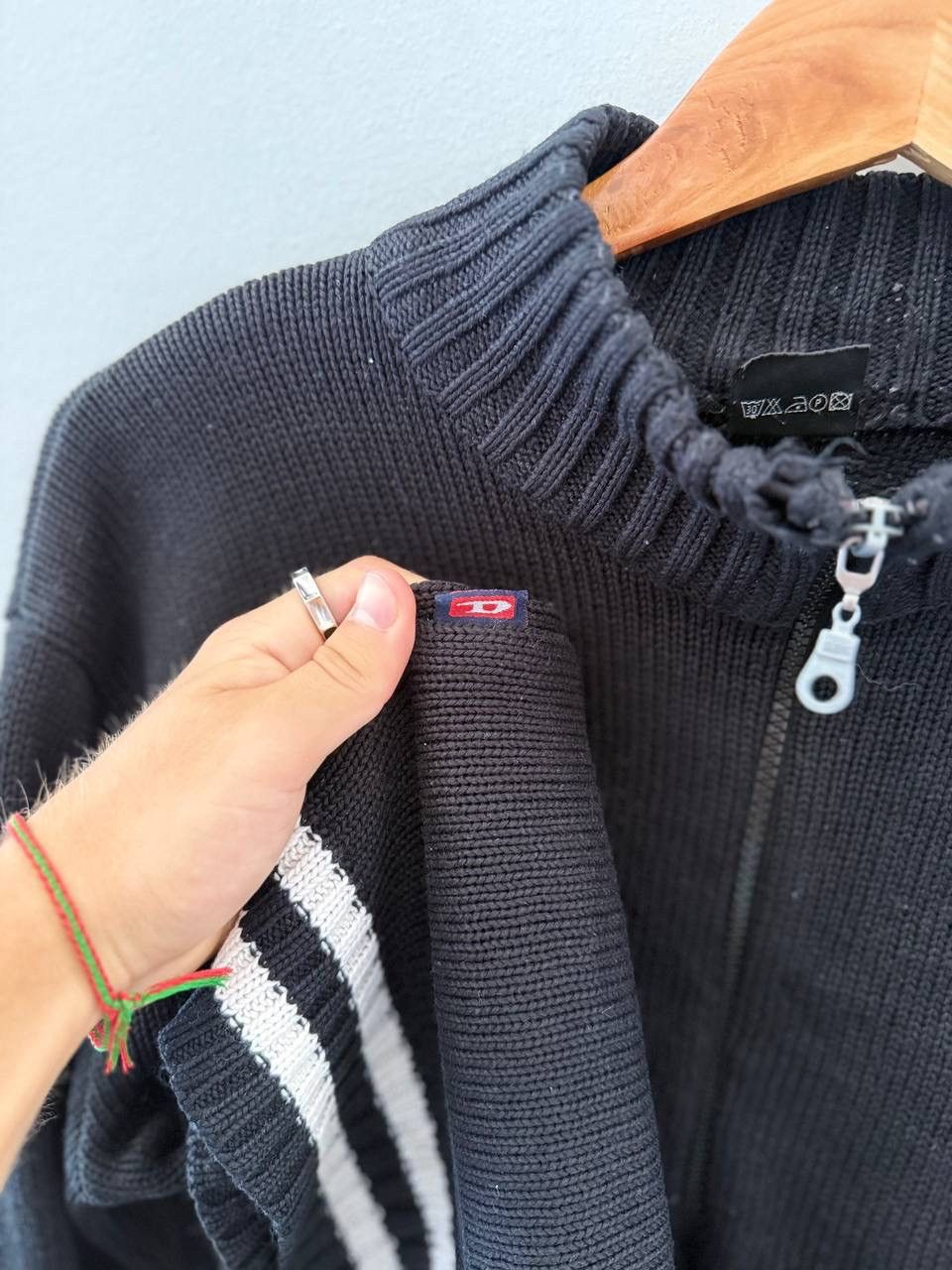 Diesel Y2K Japanese Avant-Garde Style Diesel Knit Zip Sweater Size US M / EU 48-50 / 2 - 6 Thumbnail