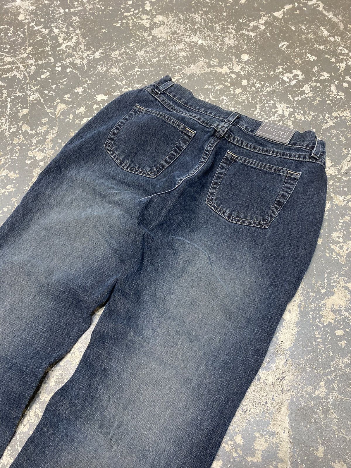 Lee × Vintage Vintage Lee Riveted Baggy Denim Jean Pants USA Size 28" / US 6 / IT 42 - 6 Thumbnail
