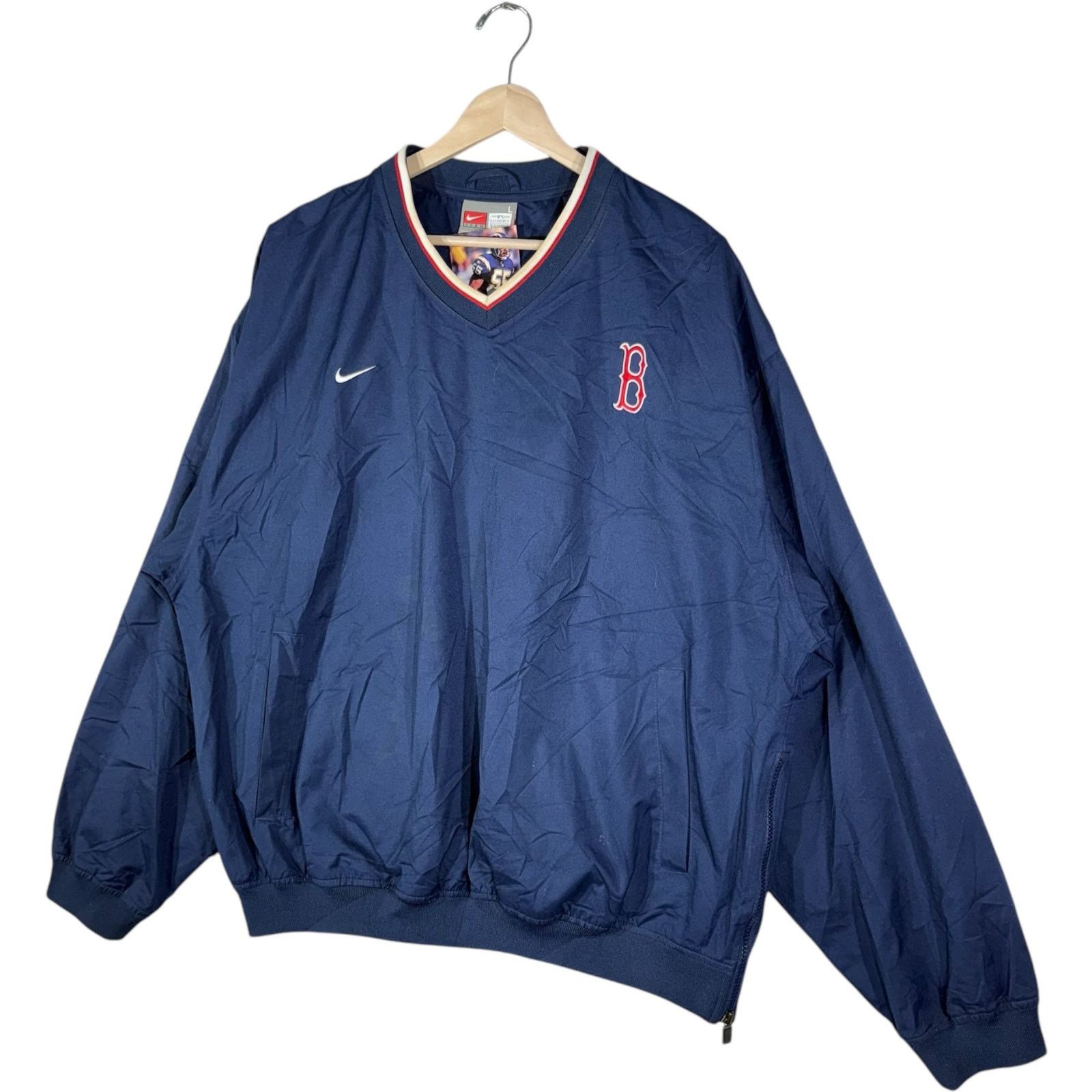Nike Vintage Nike Boston Red Sox Logo Pullover MLB Windbreaker L Size US L / EU 52-54 / 3 - 3 Thumbnail