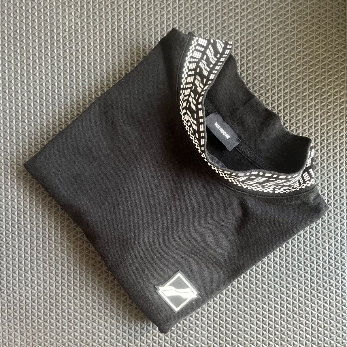 WE11DONE WE11DONE Black High Neck Logo 1/2 T-Shirt Size S Size US S / EU 44-46 / 1 - 11 Thumbnail