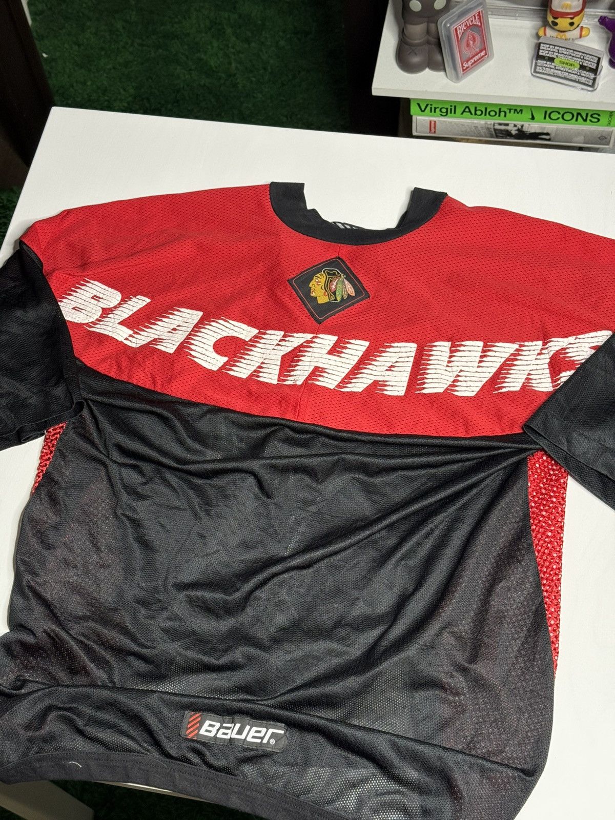 Vintage VINTAGE 1990's Chicago Blackhawks Jersey “Black” [L] PREOWNE Size US L / EU 52-54 / 3 - 2 Thumbnail
