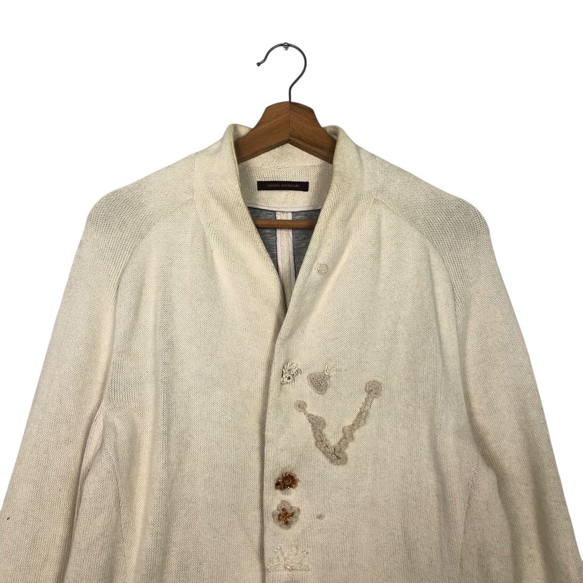 Adolfo Dominguez 📌Vintage Knit Chore Jacket Adolfo Dominguez Issey Miyake Size M / US 6-8 / IT 42-44 - 4 Thumbnail