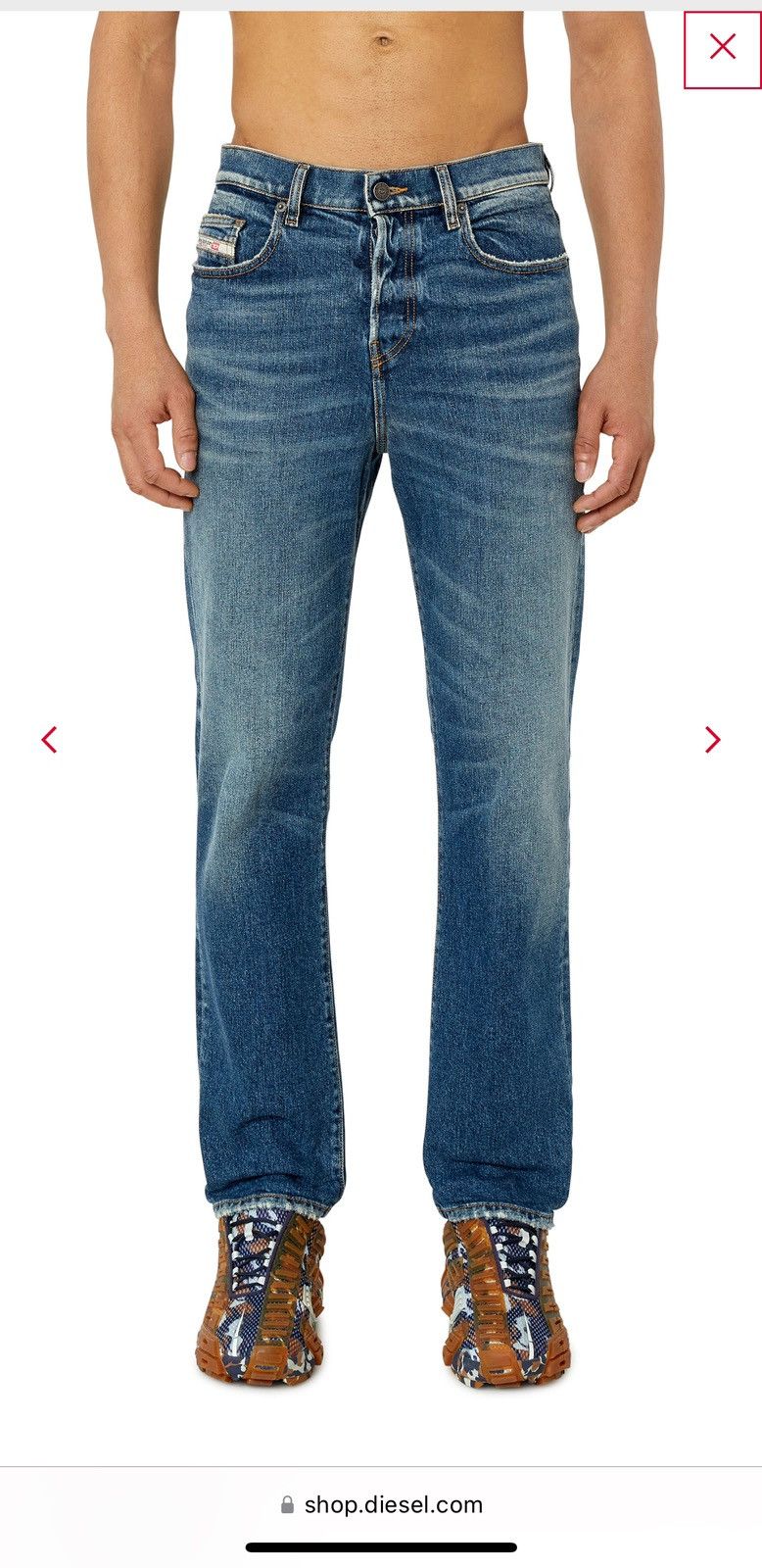Diesel Diesel Regular Jeans 2020 D-Viker 007l1 Size US 31 - 5 Thumbnail