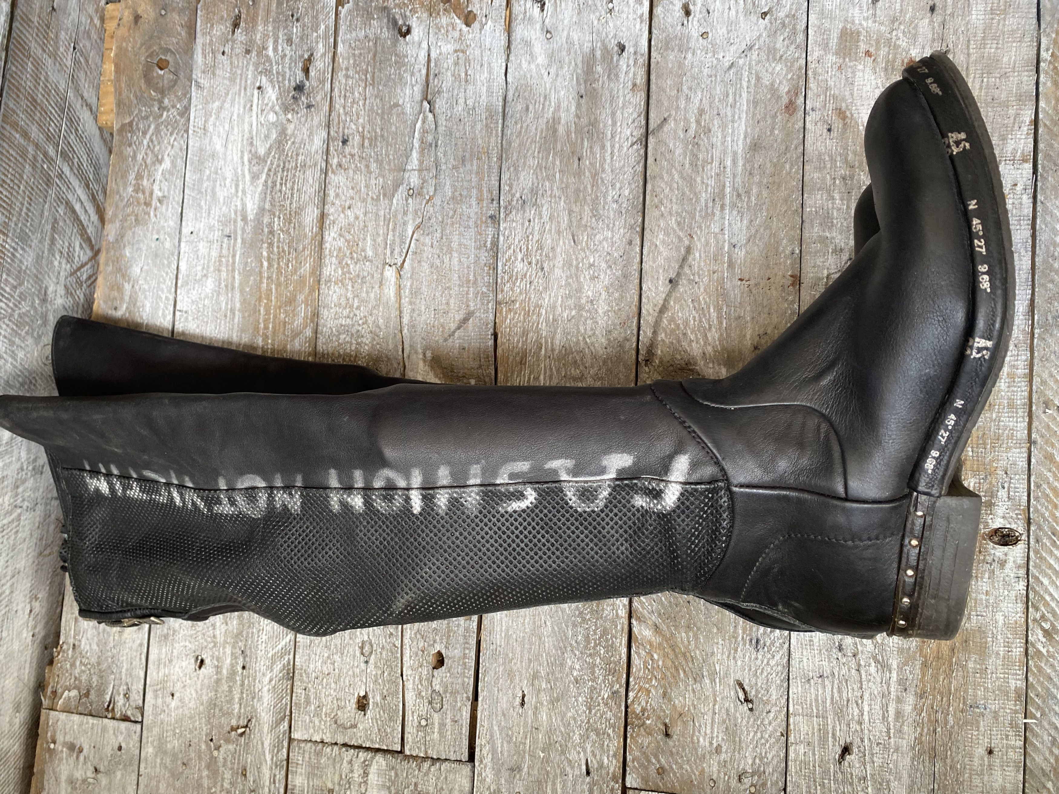 A.S.98 A.S.98 knee high grunge leather boots sz 37 Size US 6.5 / IT 36.5 - 5 Thumbnail