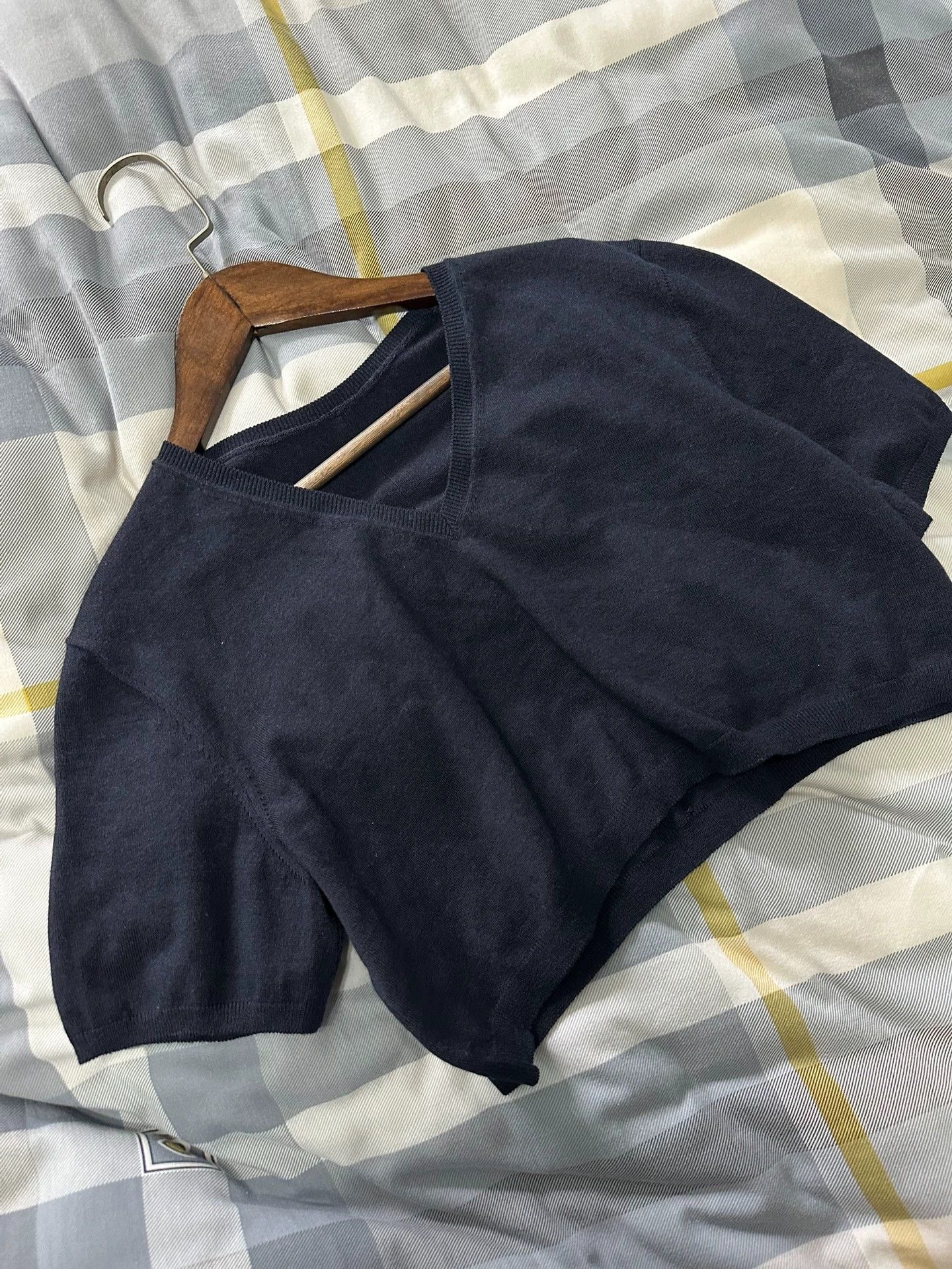 The Row The Row Short Knit Top Navy Blue 9 New Authentic Size XL / US 12-14 / IT 48-50 - 4 Thumbnail