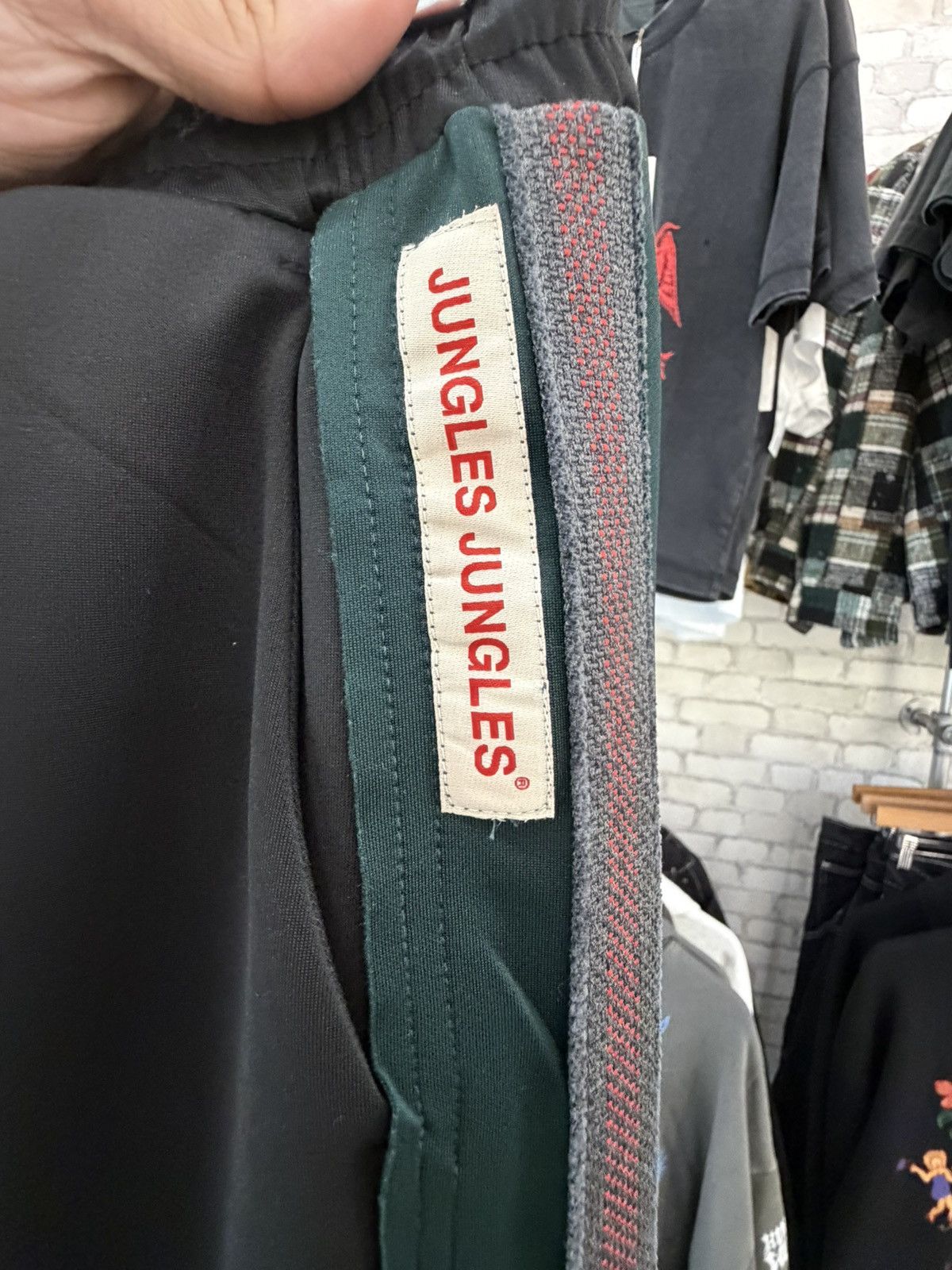 Other Jungles Jungles “ Weave Panel “ Black/Green Pants Size US 30 / EU 46 - 3 Thumbnail