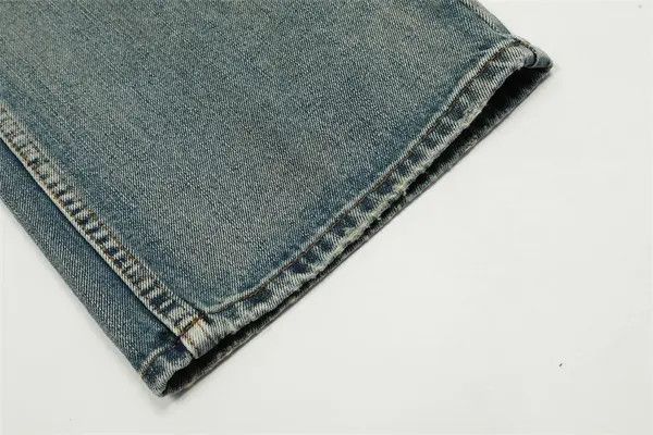 Vintage American men's distressed straight gradient washed jeans Size US 32 / EU 48 - 6 Thumbnail