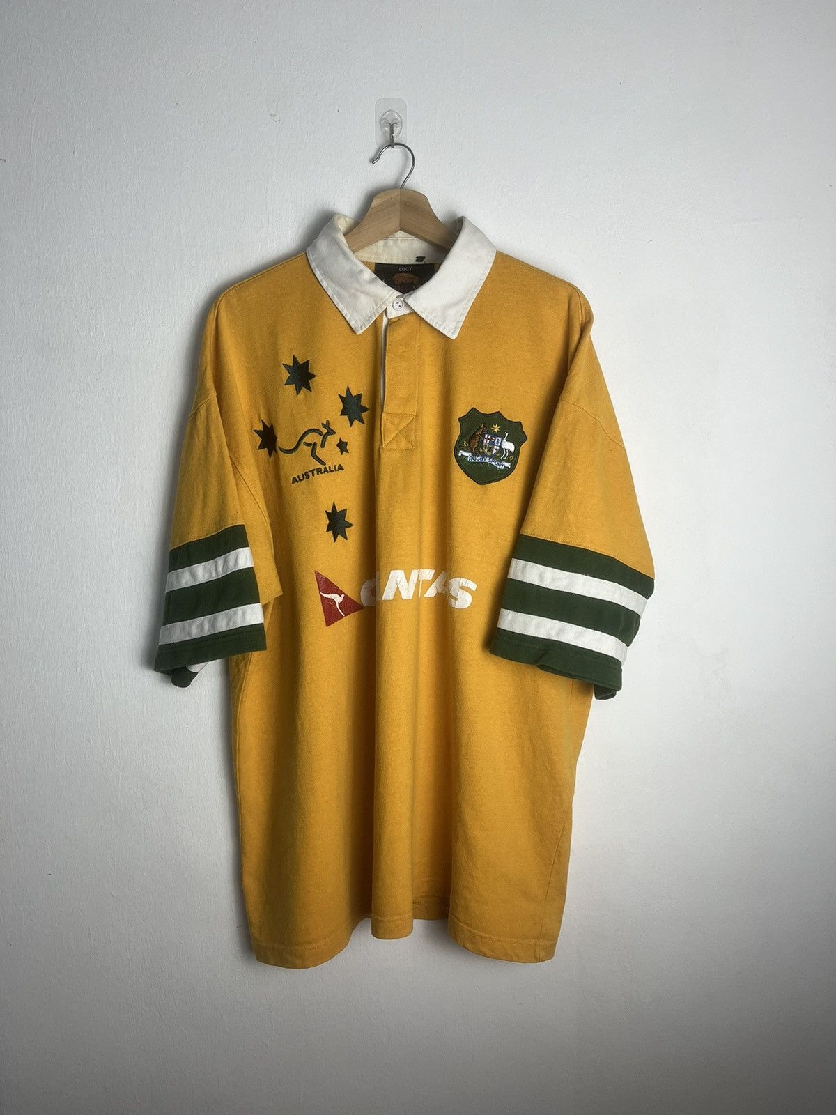 Australian Wallabies Size Large Qantas offers Rugby Union Jersey Canterbury Men New