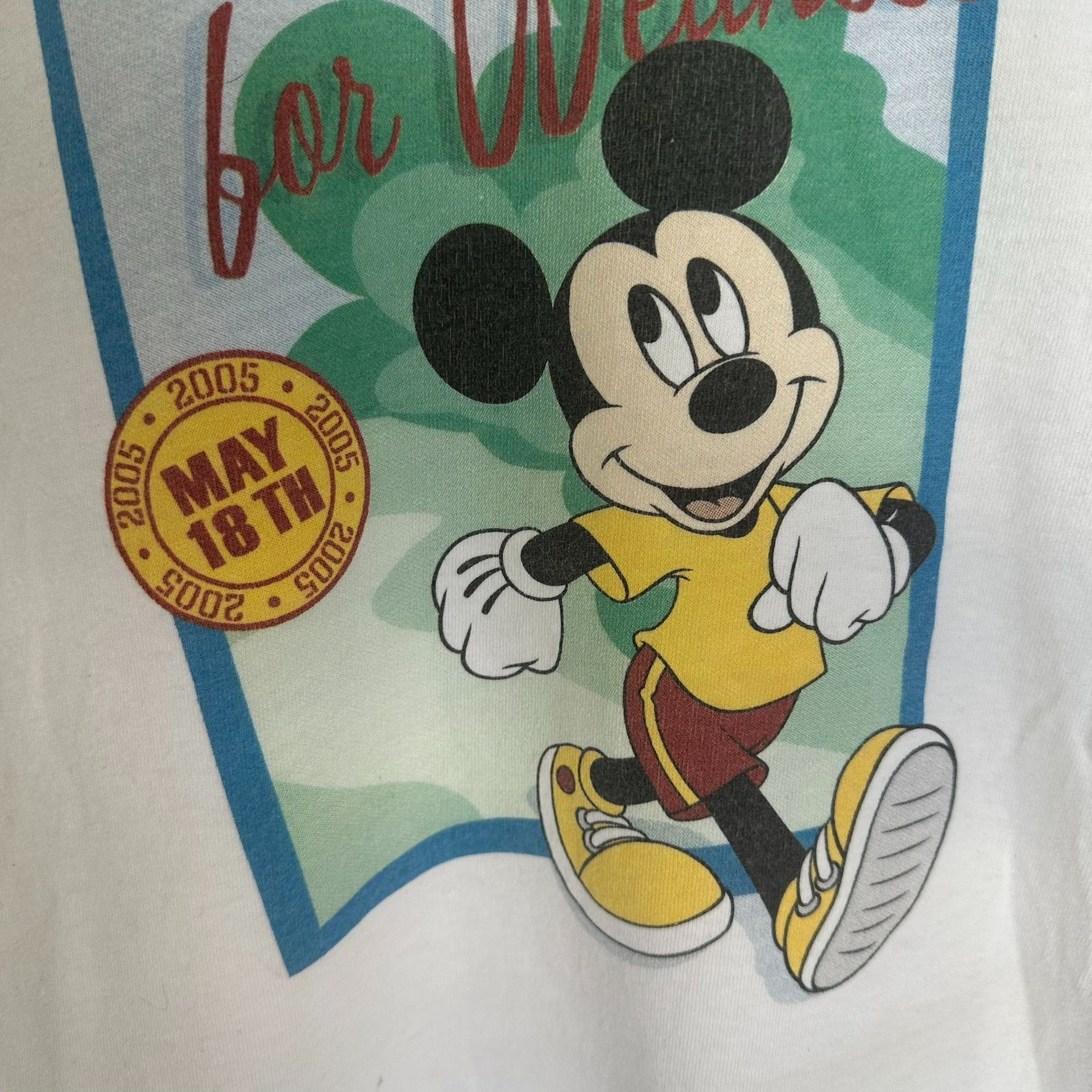 Disney Vintage Y2K Walt Disney World 2005 Mickey Mouse T-Shirt Whit Size US M / EU 48-50 / 2 - 3 Thumbnail