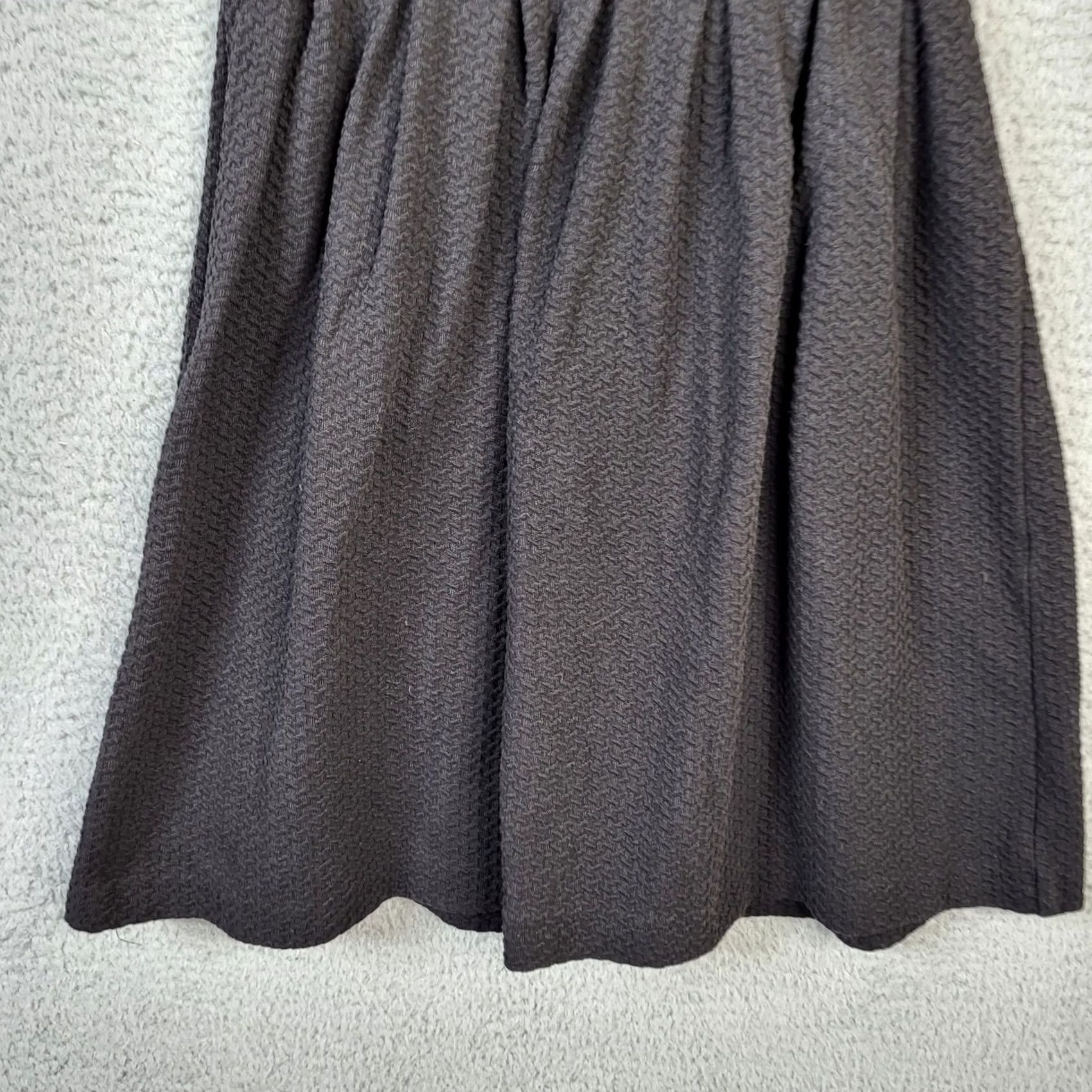 Ganni VINTAGE? No. Ganni Black Knit Skater Textured Mini Dress Women's M Size M / US 6-8 / IT 42-44 - 4 Thumbnail