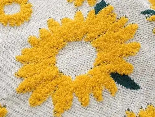 Other Winter Sunflower Oversize Thick Knitted Sweater Size US XL / EU 56 / 4 - 4 Thumbnail