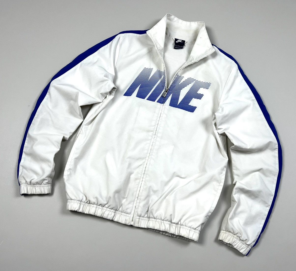 Vintage Nike Big Logo Nylon Y2K Zip Track Jacket Size M