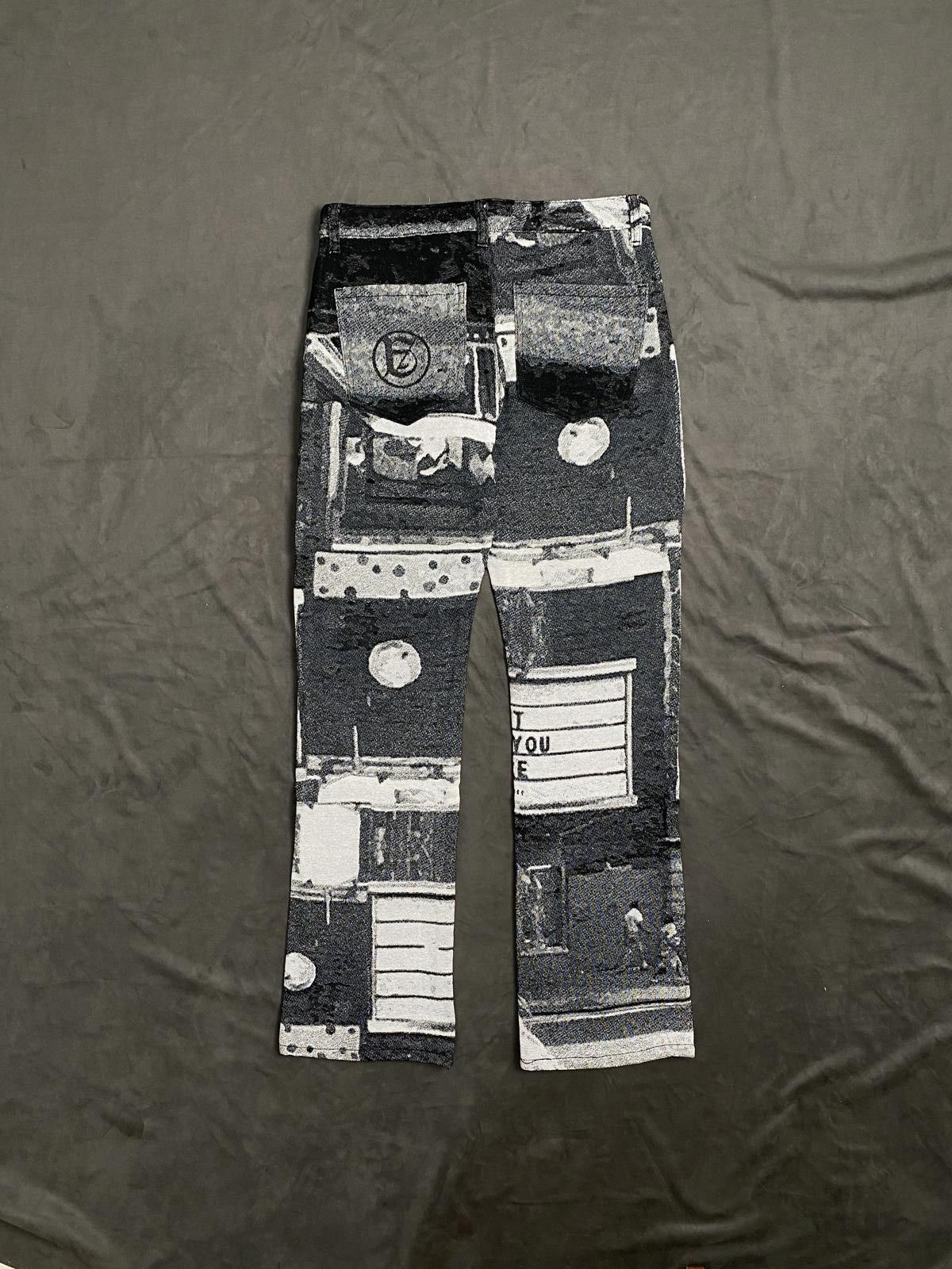 Japanese Brand Deadstock A Good Bad Influence Jacquard Flair Pants M Size US 30 / EU 46 - 4 Thumbnail