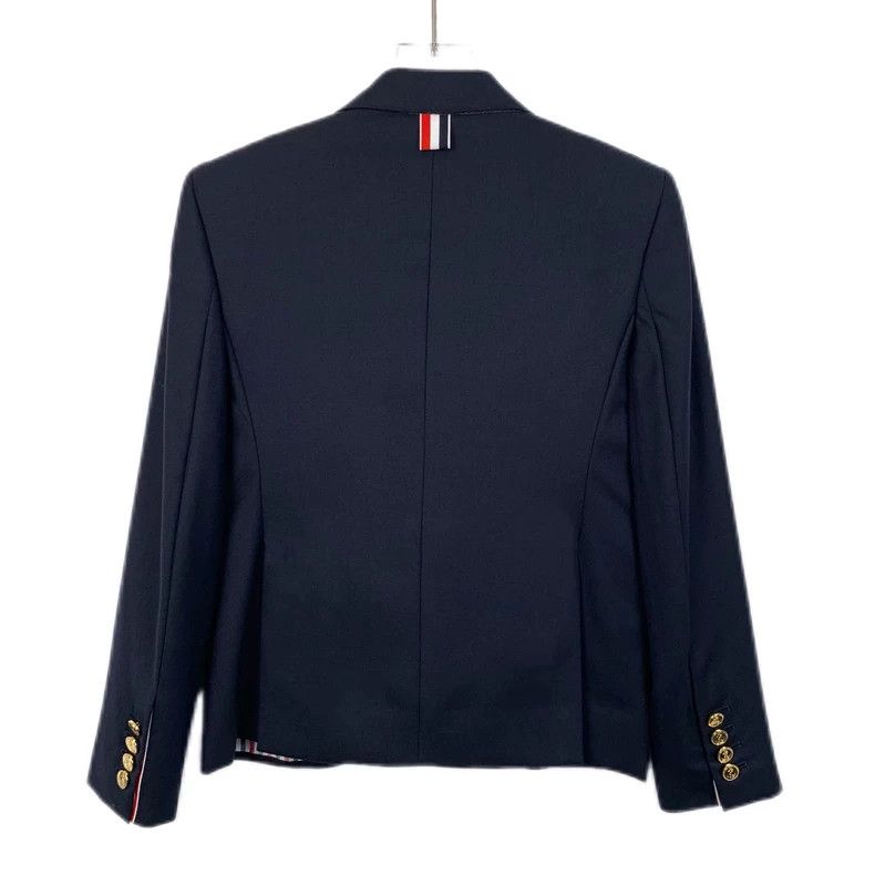 Thom Browne Thom Browne Dark blue wool lapel single-breasted suit 2503- Size 38R - 2 Thumbnail