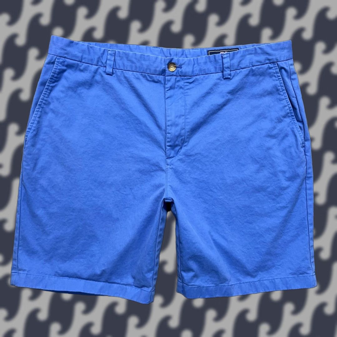 Vineyard Vines VINTAGE? No. Vineyard Vines Breaker Shorts Mens 40 Blue Stretch Chino Golf Casual Summer Mens Size US 40 / EU 56 - 1 Thumbnail