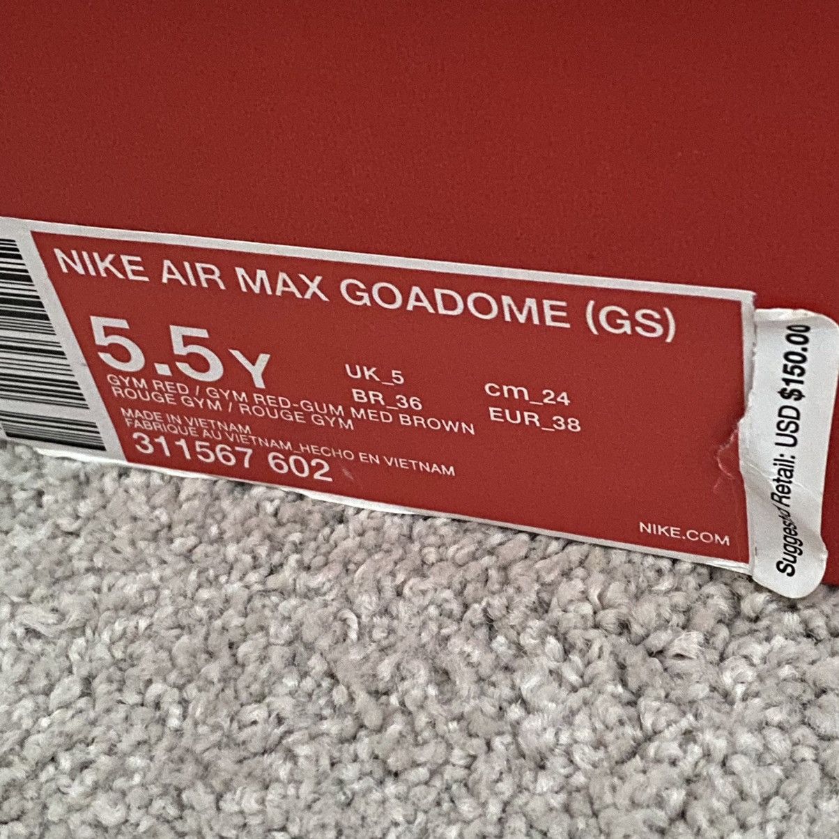 Nike Nike Air Max Goadome Boot in Rouge Red Size US 5.5 / EU 38 - 9 Thumbnail
