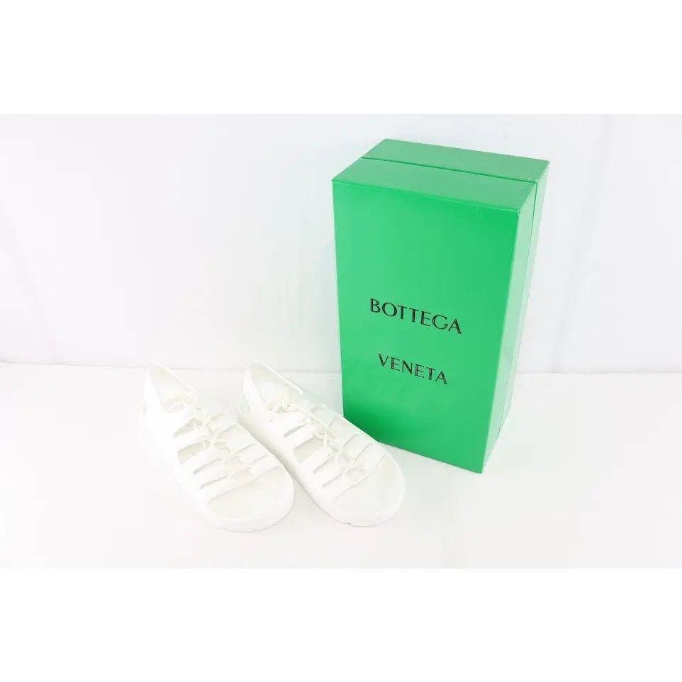 Bottega Veneta o1rshd1 Gel Rubber Jelly Sandal in Chalk Size US 12 / EU 45 - 10 Thumbnail
