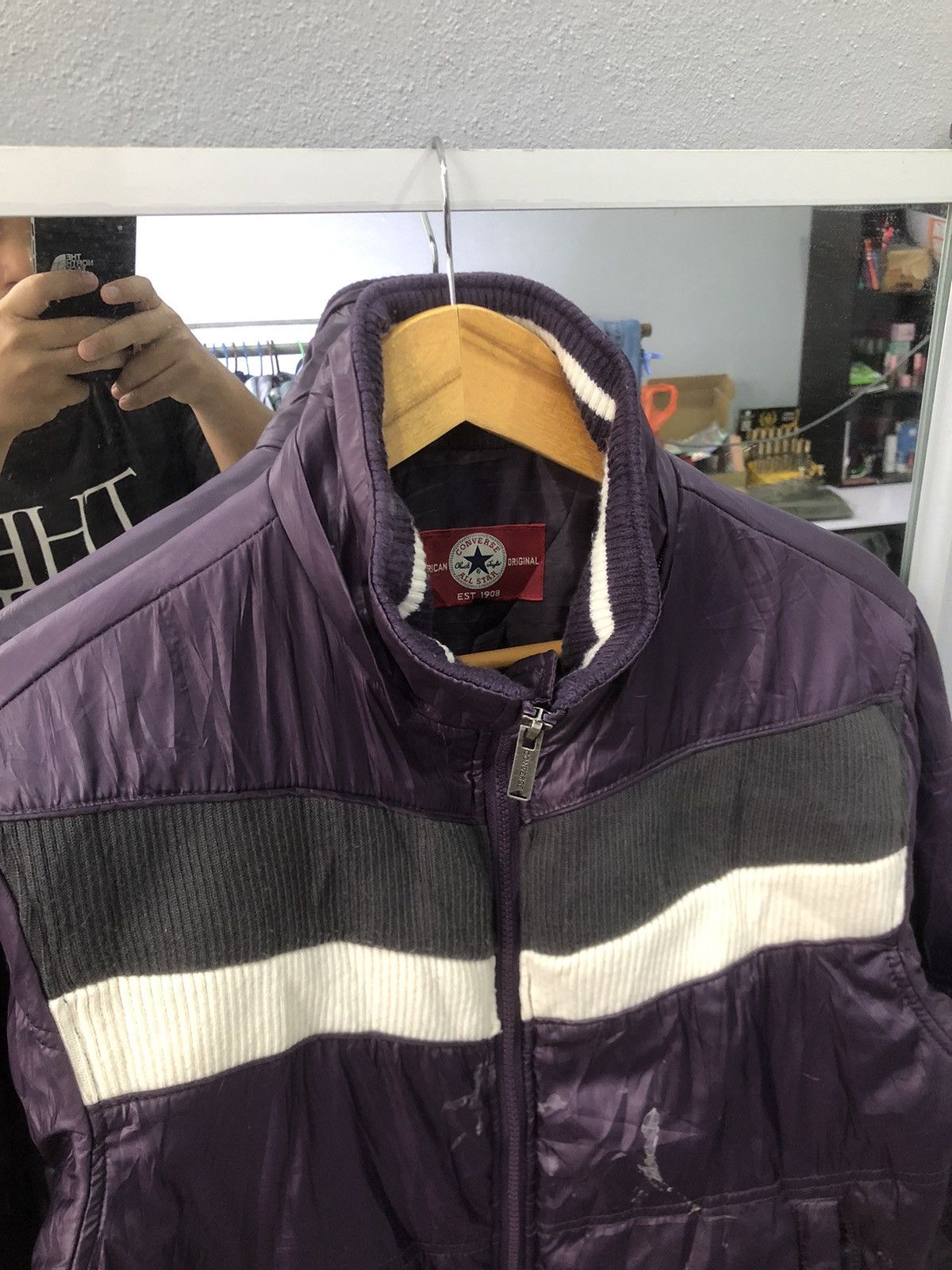 Converse × Vintage Converse distressed jacket Size US M / EU 48-50 / 2 - 4 Thumbnail