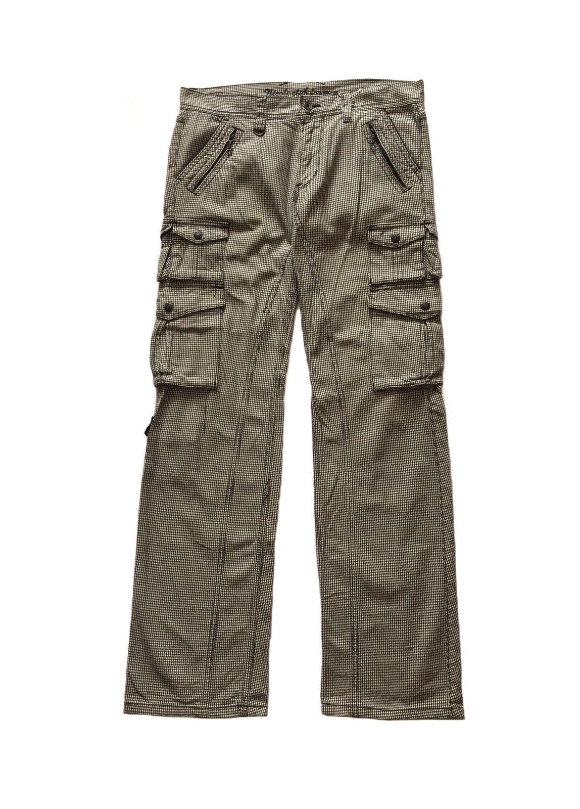 Nicole Club NICOLE CLUB FOR MEN HOUNDSTOOTH MULTIPOCKET PANTS Size US 34 / EU 50 - 1 Thumbnail