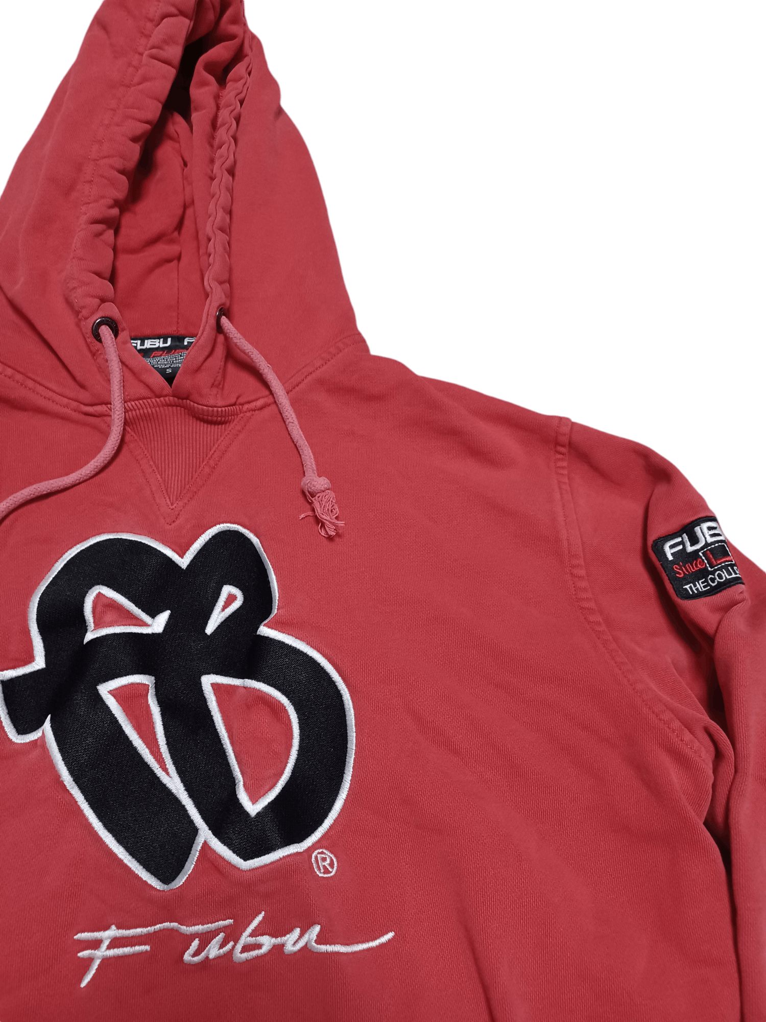Fubu FUBU BIGLOGO EMBROIDERED RED HOODIE Y2K SK8 DRILL Size US L / EU 52-54 / 3 - 2 Thumbnail