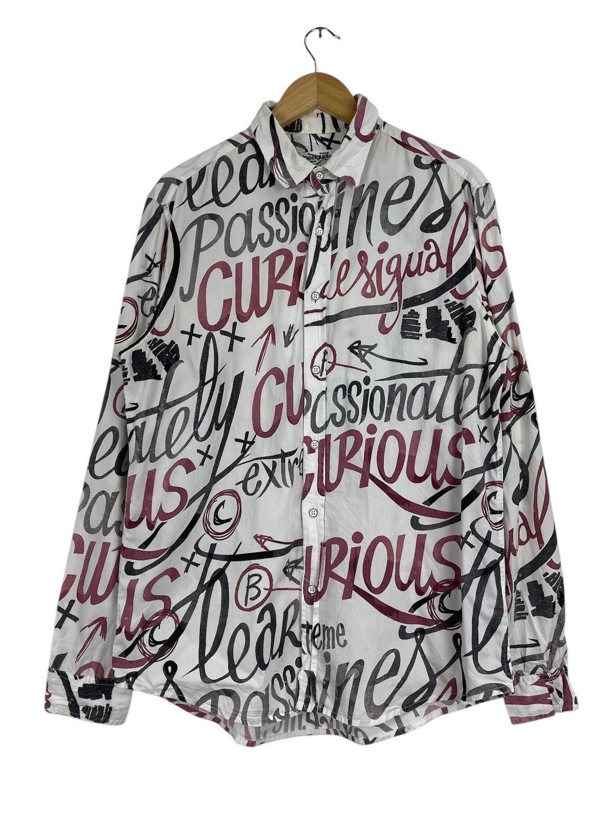 Desigual Desigual Full Printed Logo Button Ups Size US L / EU 52-54 / 3 - 1 Thumbnail
